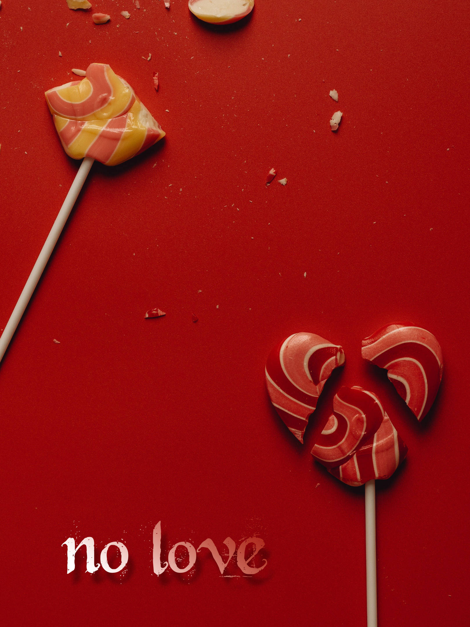 Hartvormige Lekkers Sonder Liefde Muurpapier