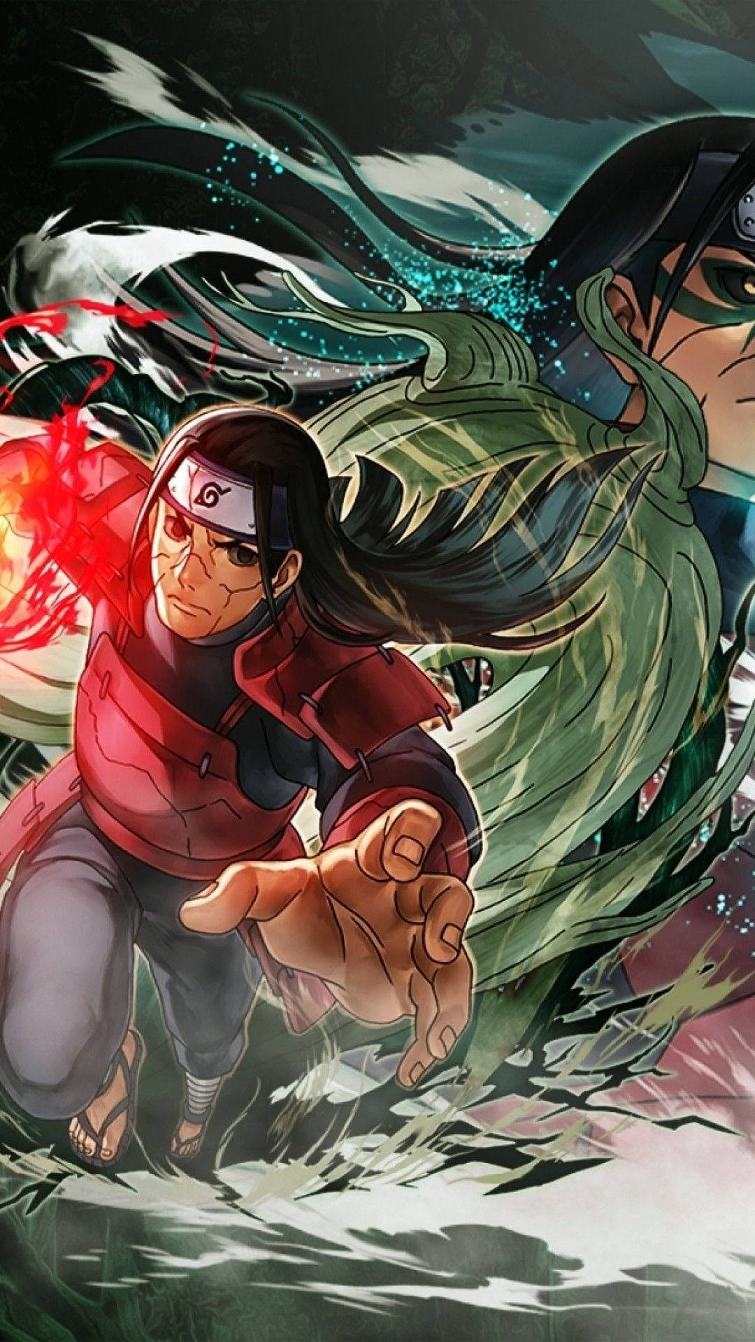 Hashirama Senju en Lang Hare Muurpapier