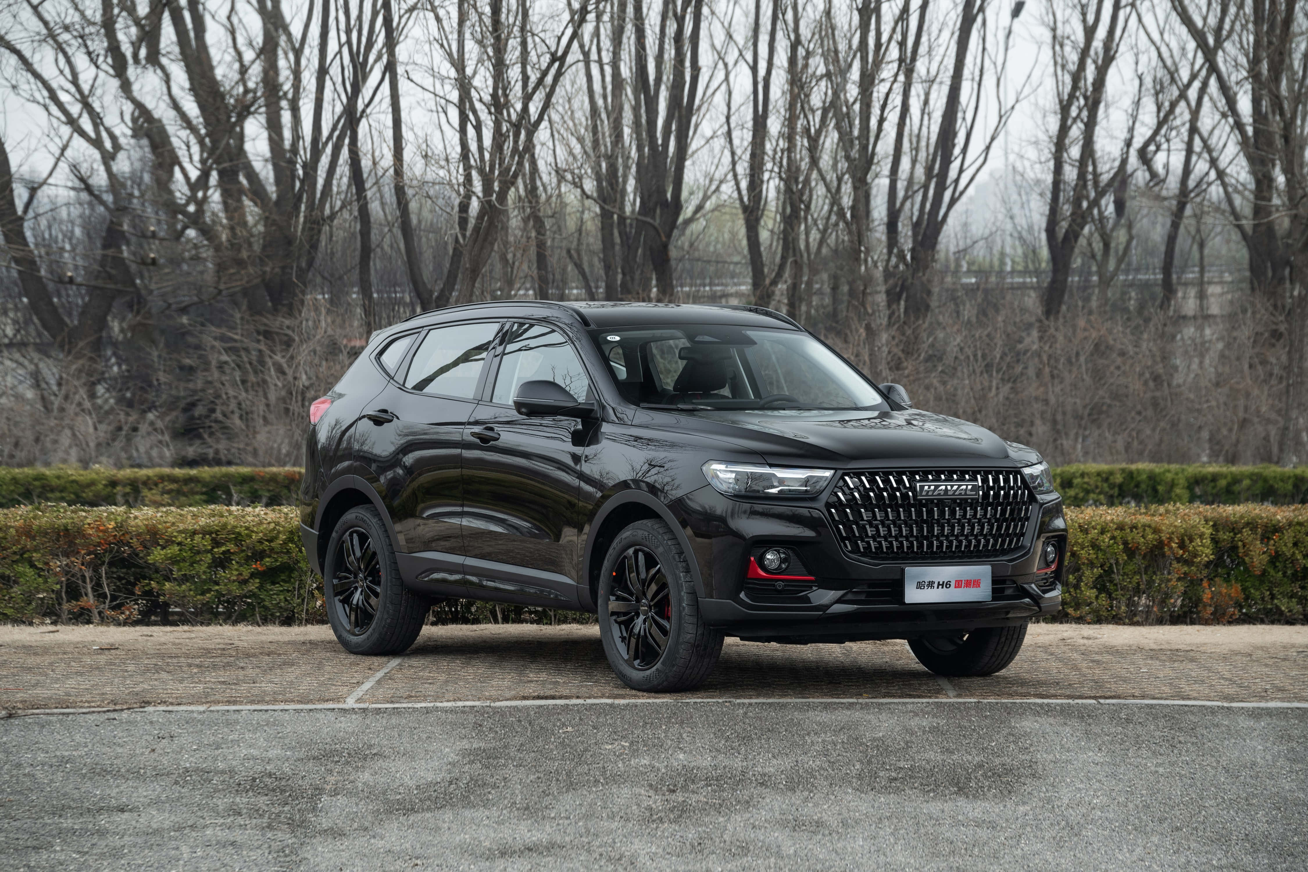 Haval se Stilvolle Veldvoertuig wat op die Pad Ry Muurpapier