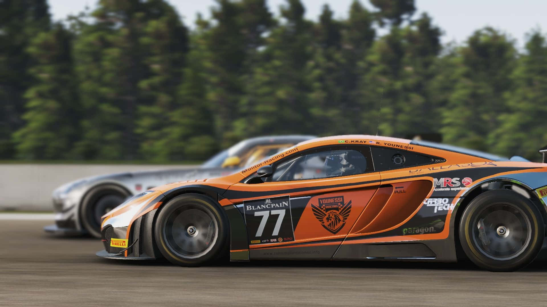 HD Project Cars Oranje McLaren 12C Agtergrond Muurpapier