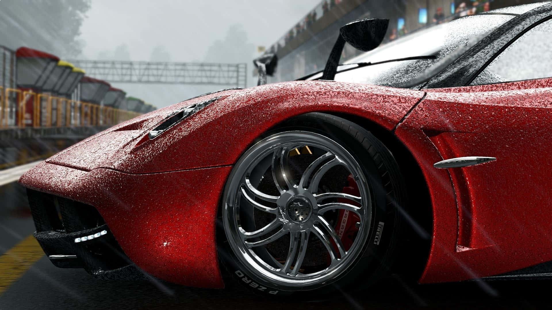 HD Projek Motors Rooi Forza Agtergrond Muurpapier