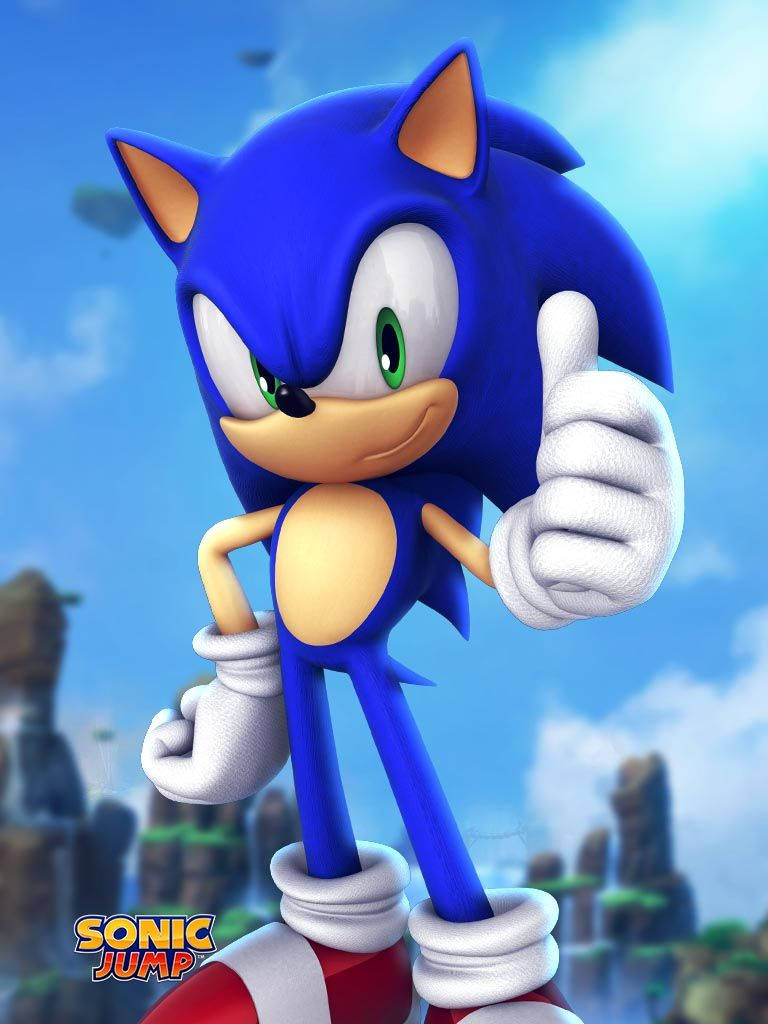 HD Sonic Jump-speletjiefoto-omslag Muurpapier