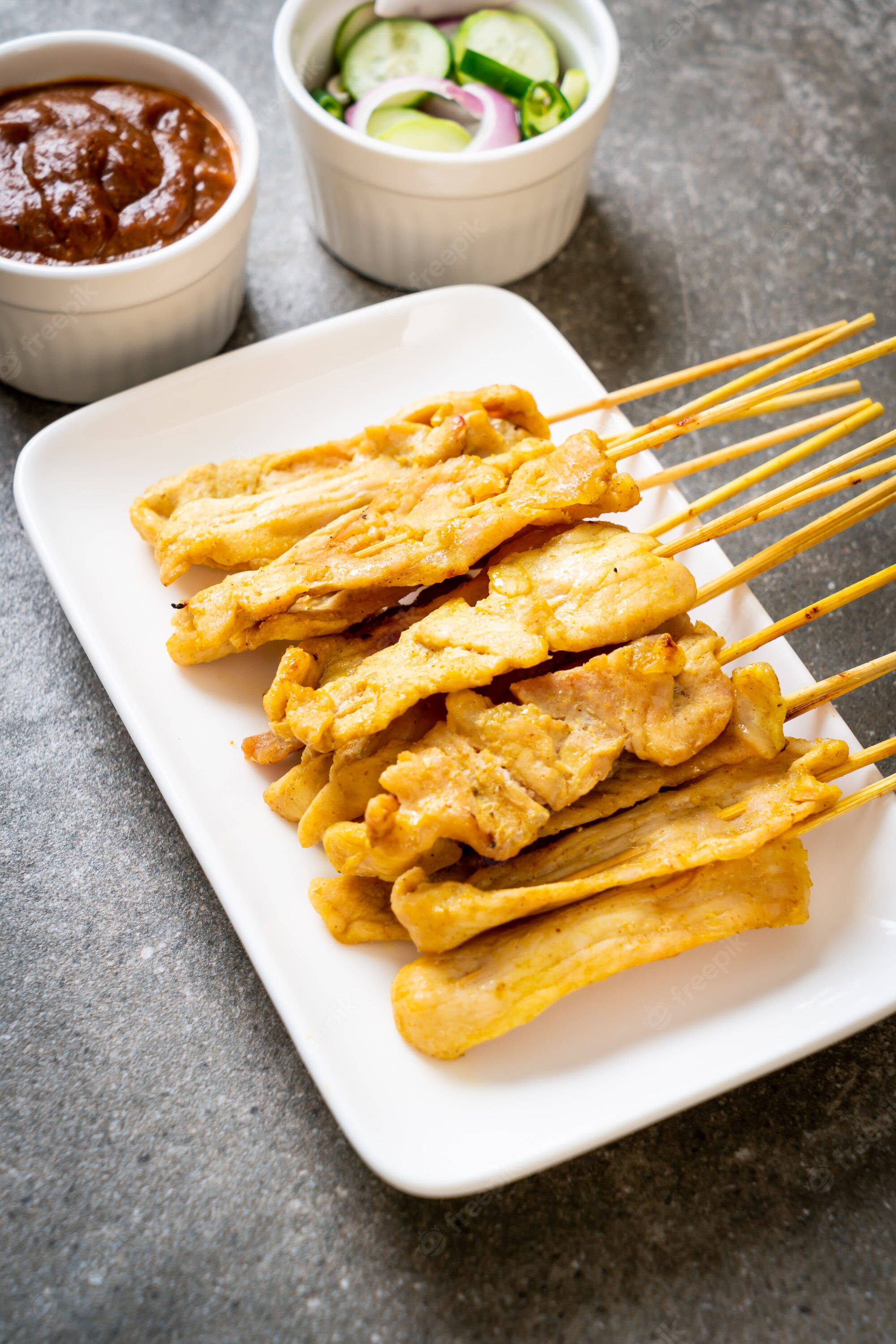 Heerlike Hoender Satay - 'n Smaak van Suidoos-Asië Muurpapier