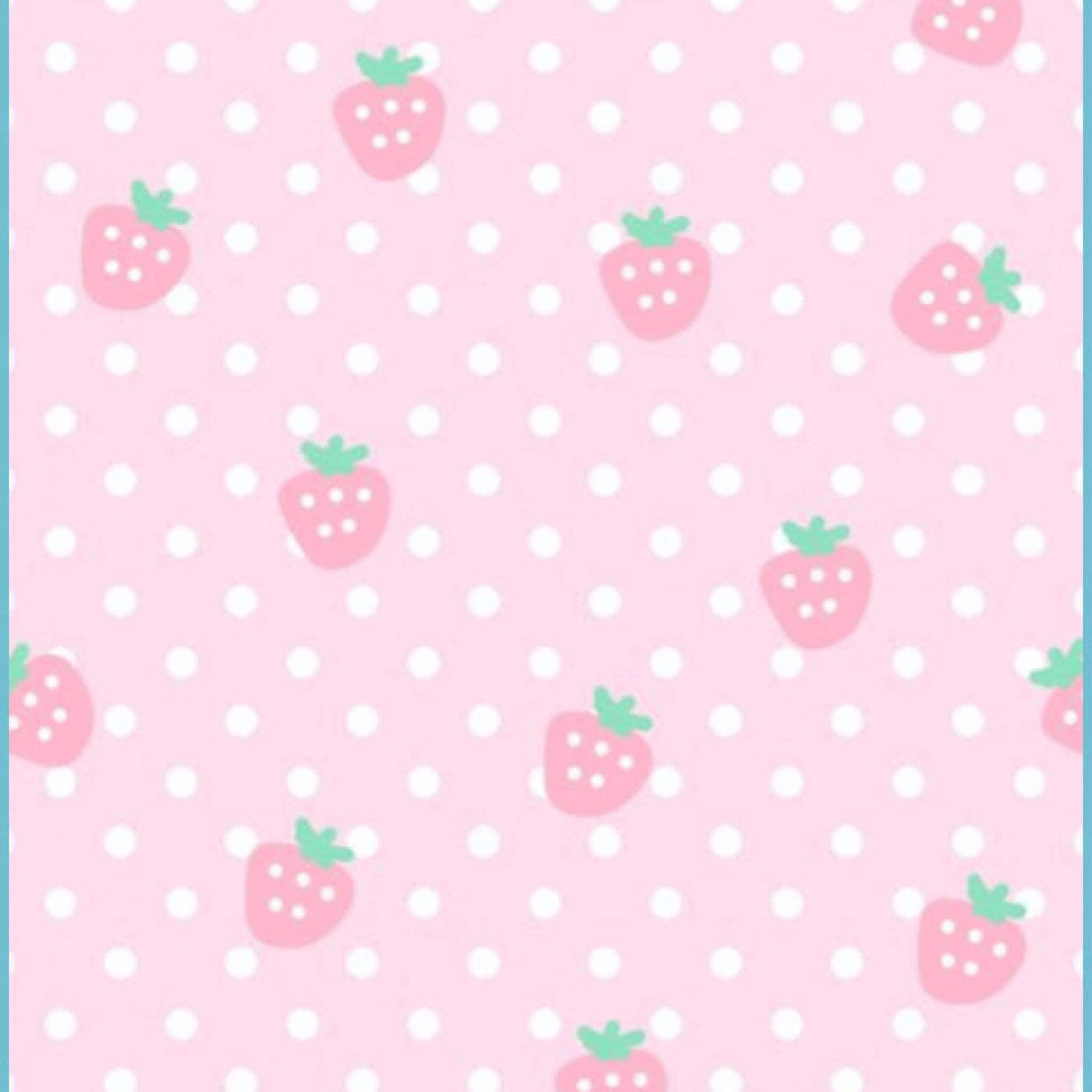 Heerlike Kawaii Wêreld - Pienk Estetiese Agtergrond Muurpapier