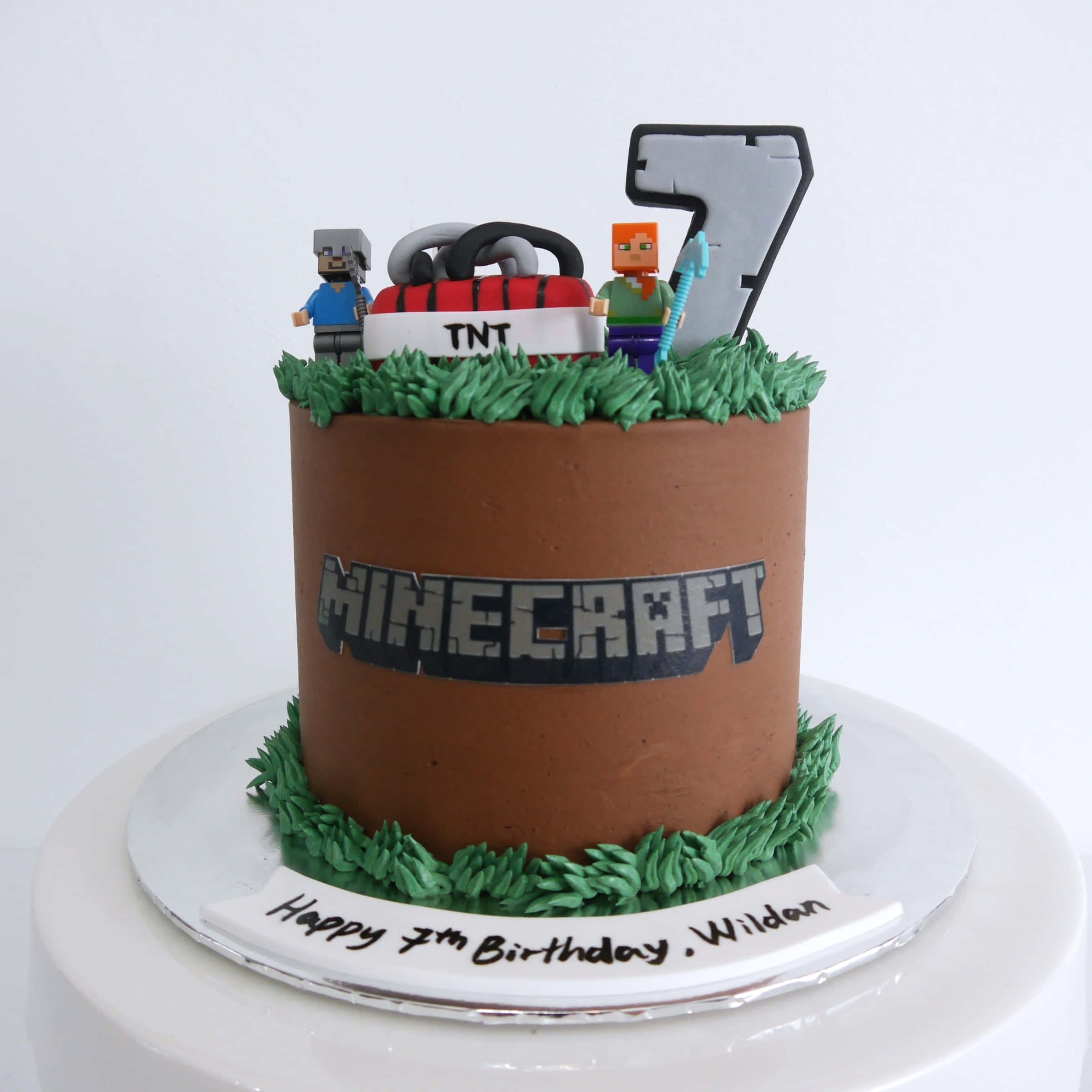 Heerlike Minecraft-tema Koek Muurpapier