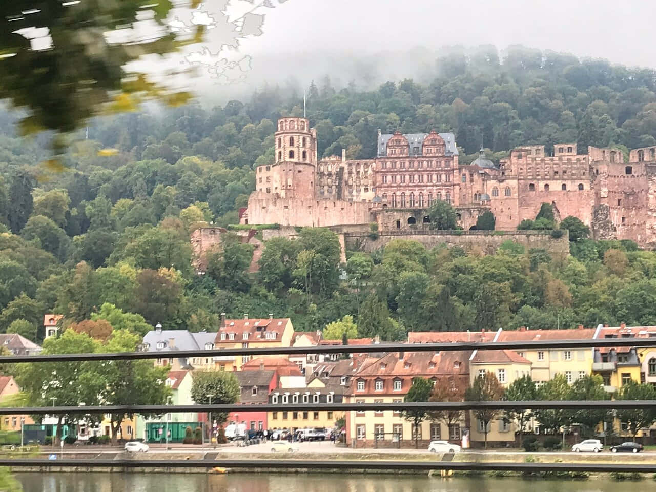 Heidelberg-kasteel op Jettenbühl-heuwel Muurpapier