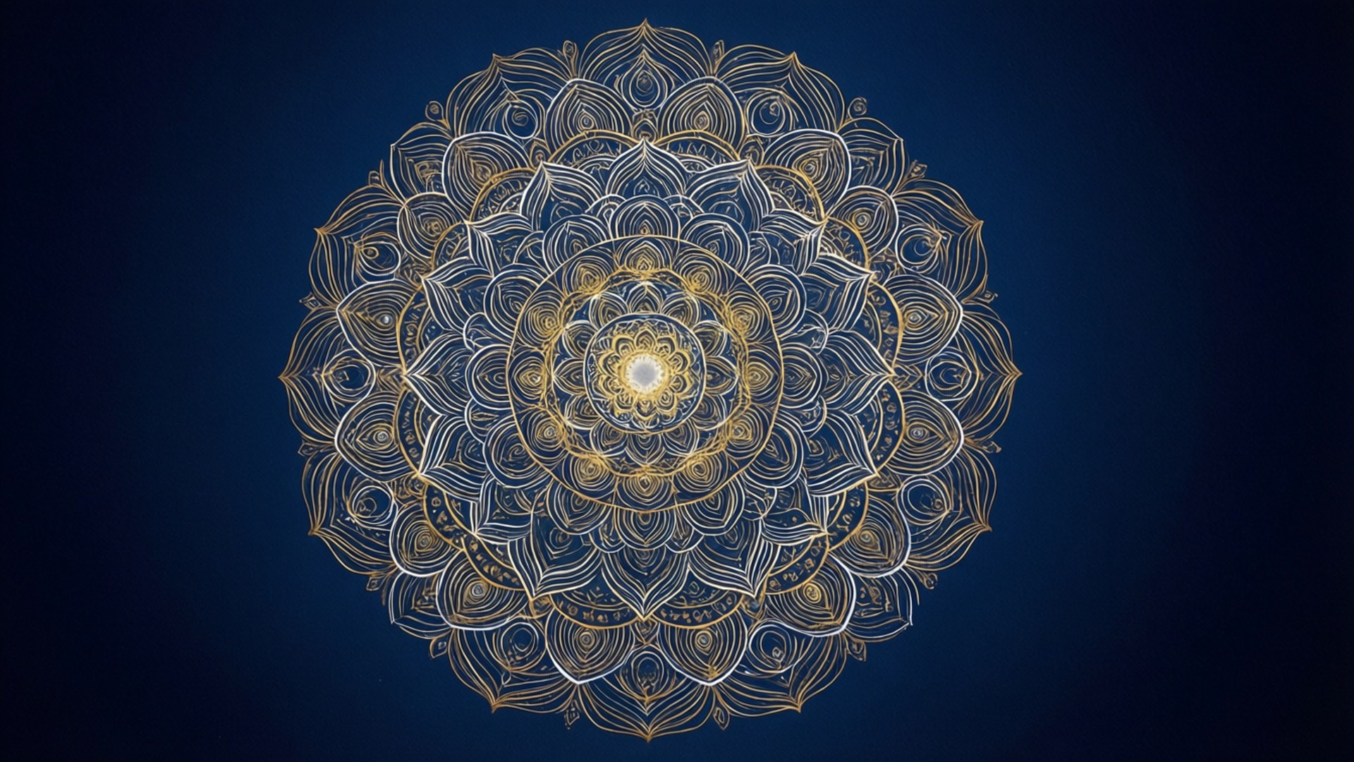 Heilige Geometrie Lotus Muurpapier