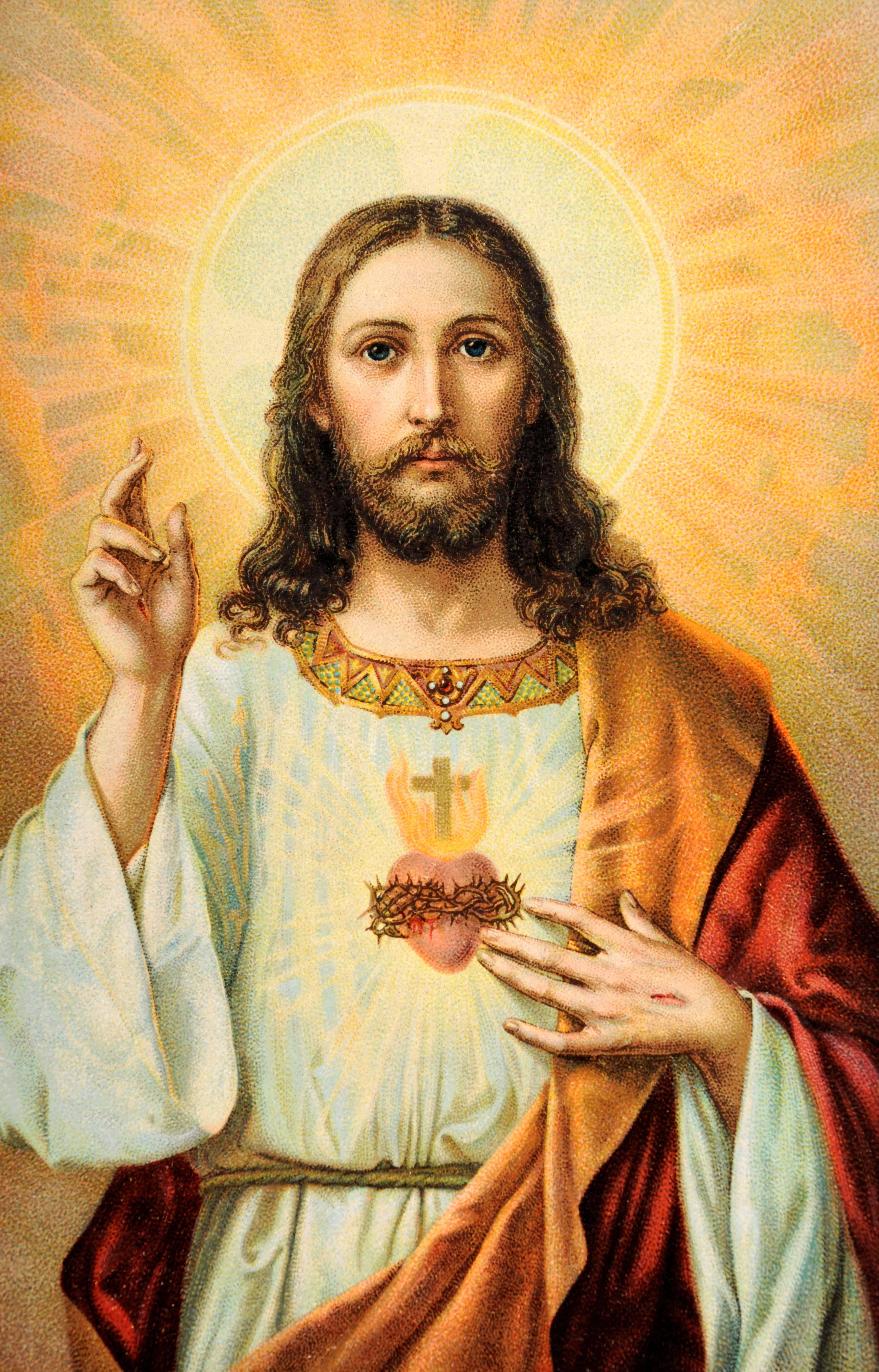 Heilige Hart Jesus 4K iPhone Muurpapier