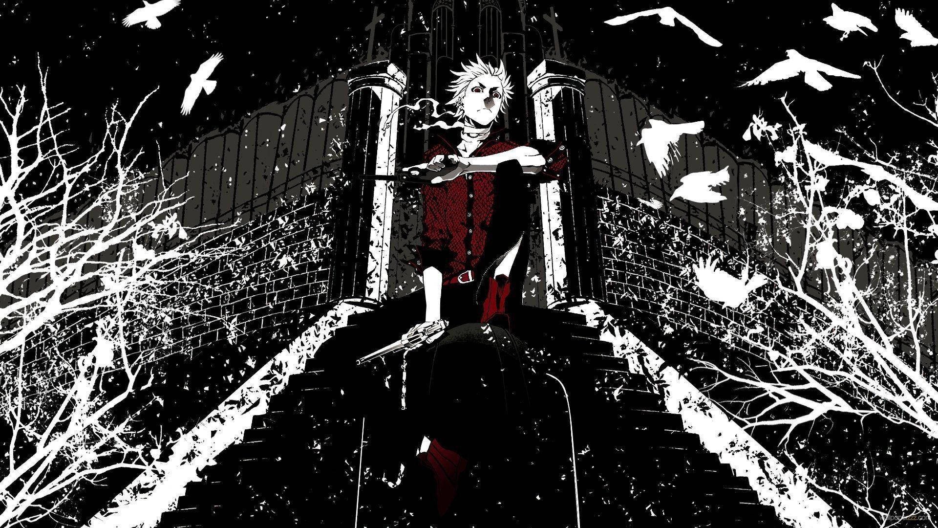Heine Rammsteiner Edgy Anime Profielfoto Muurpapier