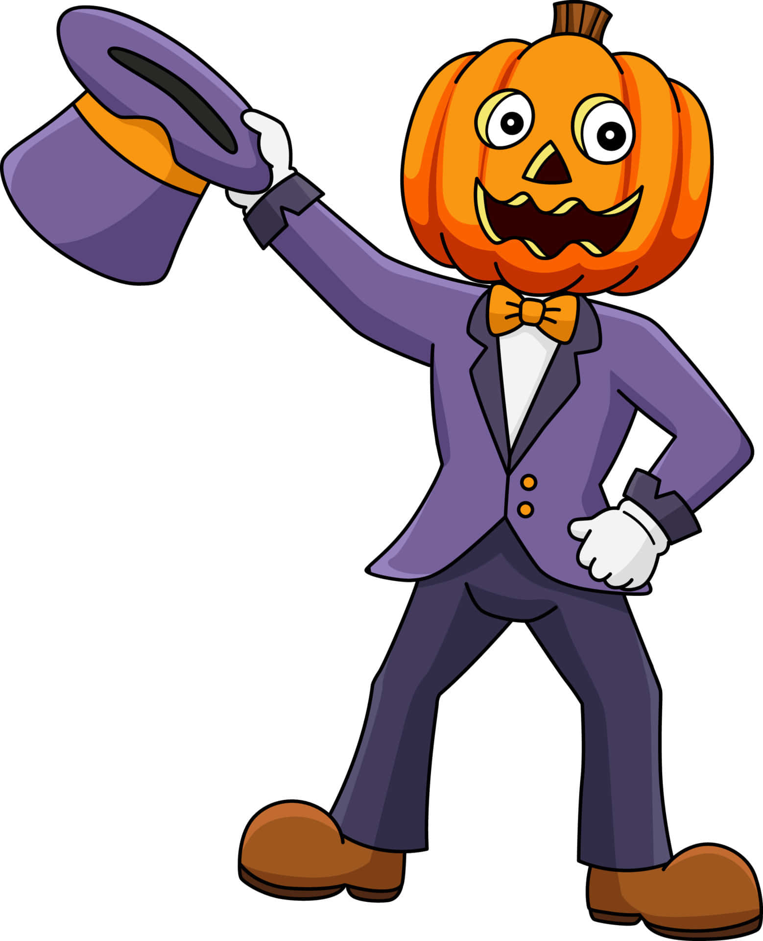 Heks is gereed om haar towerkrag op Halloween-aand te gebruik Muurpapier