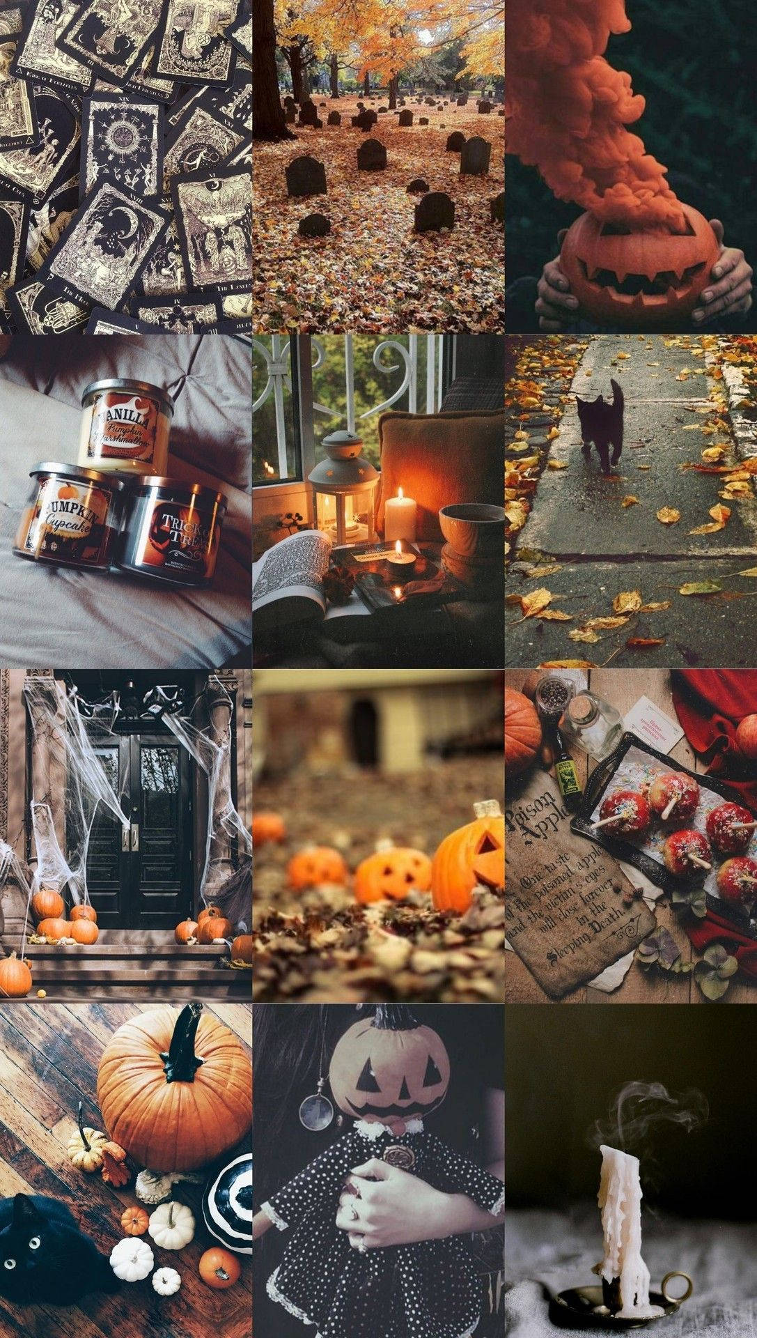 Hekserige Halloween-estetika Muurpapier