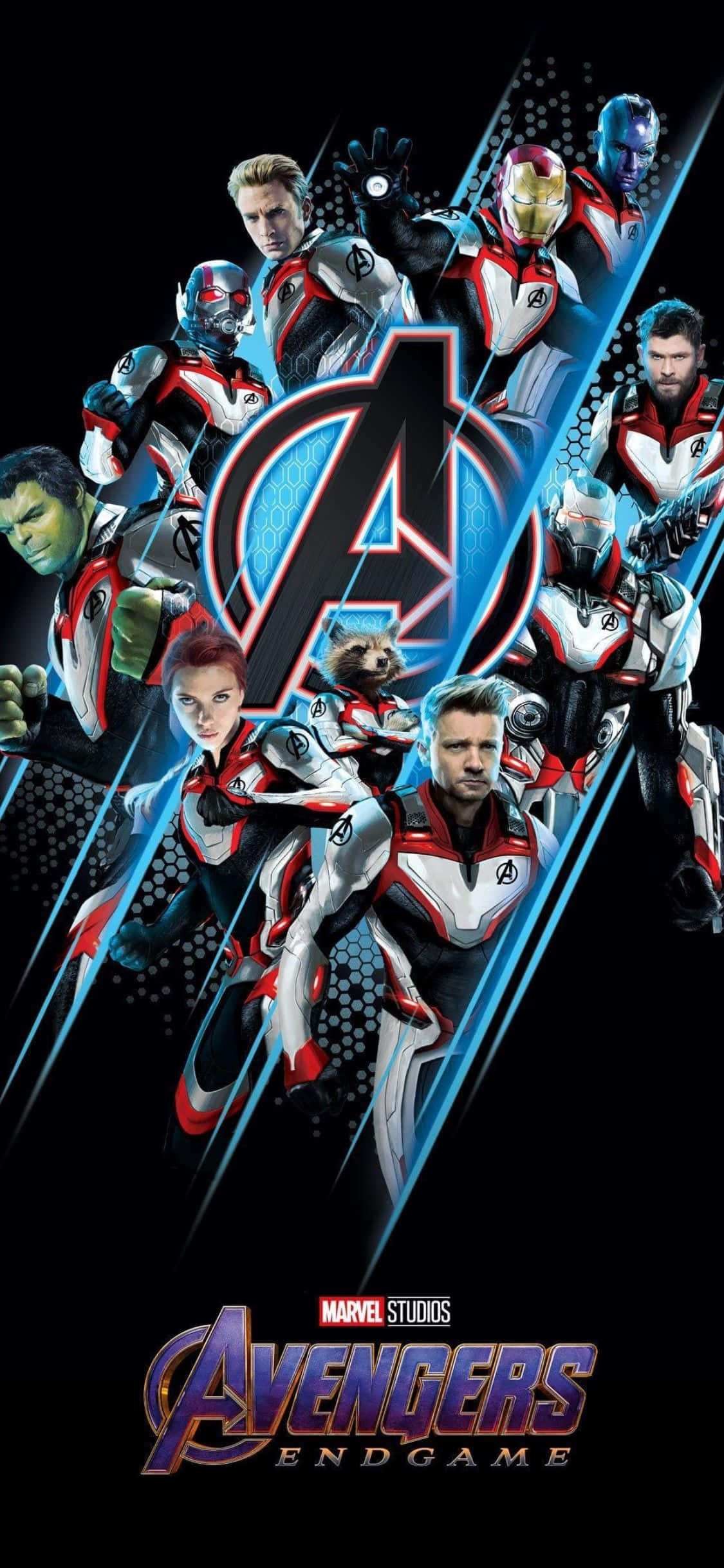 Helde Met Kwantumpak iPhone XS Marvel Agtergrond Muurpapier
