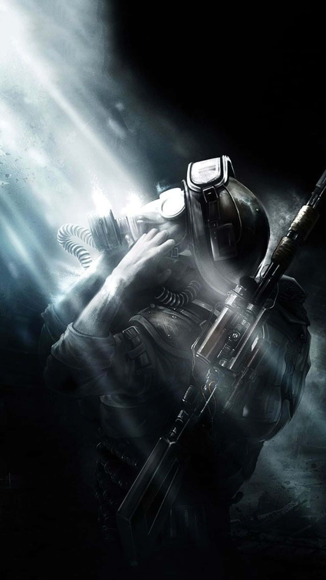 Heldere Lig Skyn iPhone X Metro Last Light Agtergrond Muurpapier