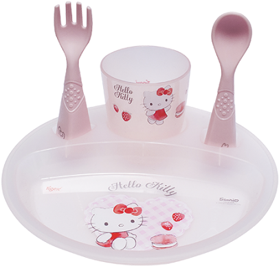 Hello Kitty Baba Borde Stel Muurpapier