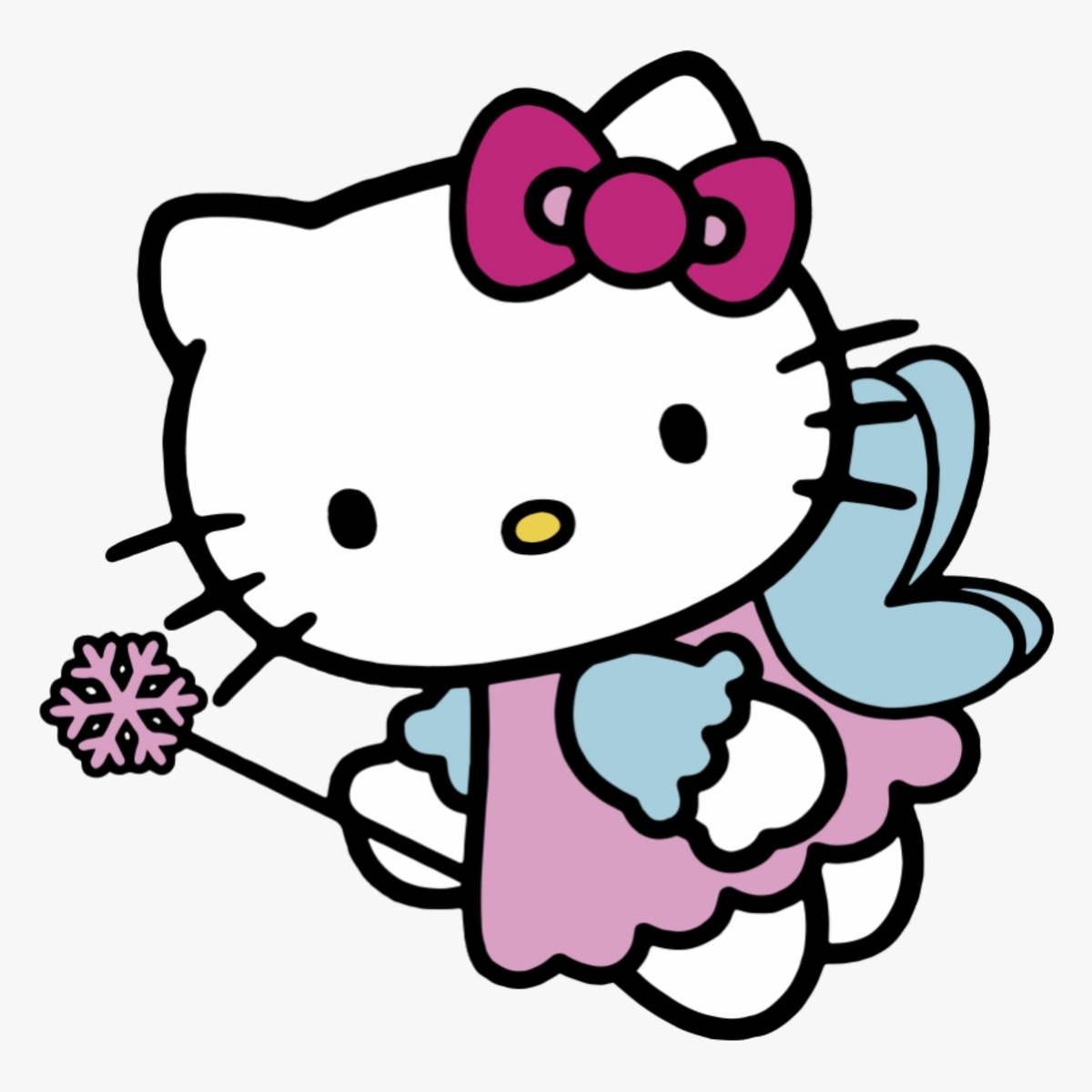 Hello Kitty PFP Toverstaf Muurpapier