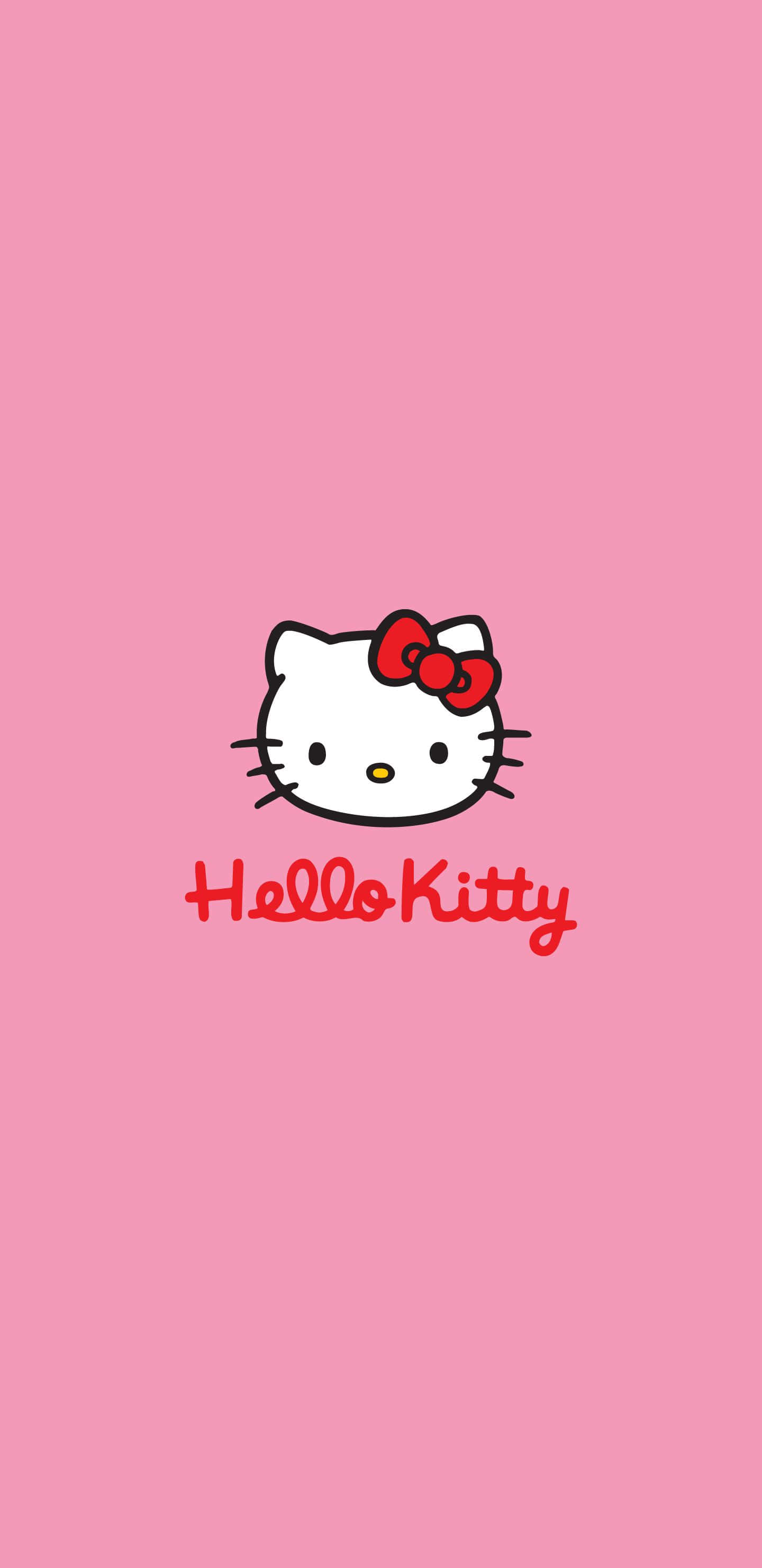 Hello Kitty Sanrio-selfoon Muurpapier