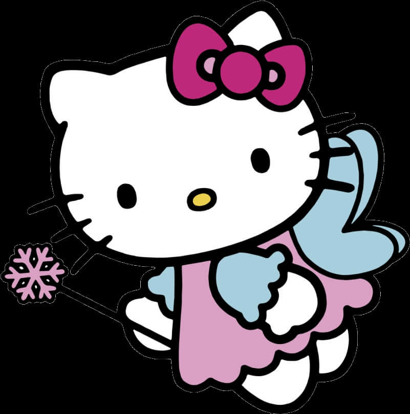 Hello Kitty Winter-tema Muurpapier