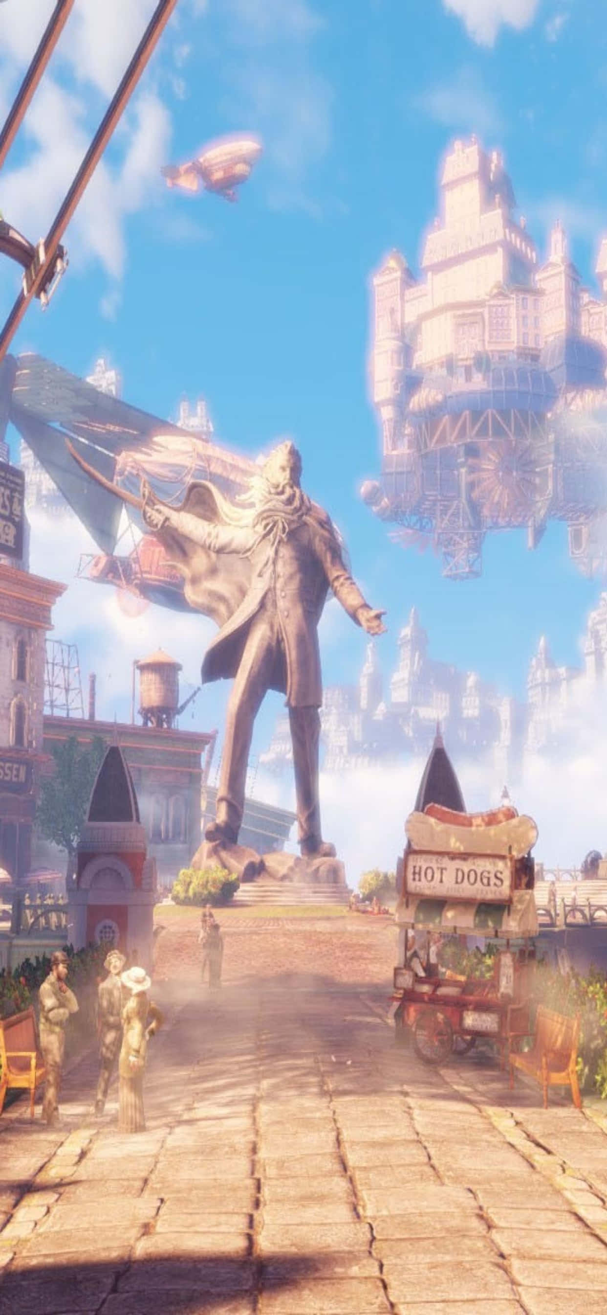 Hemel iPhone Xs Max Bioshock Infinite Agtergrond Muurpapier