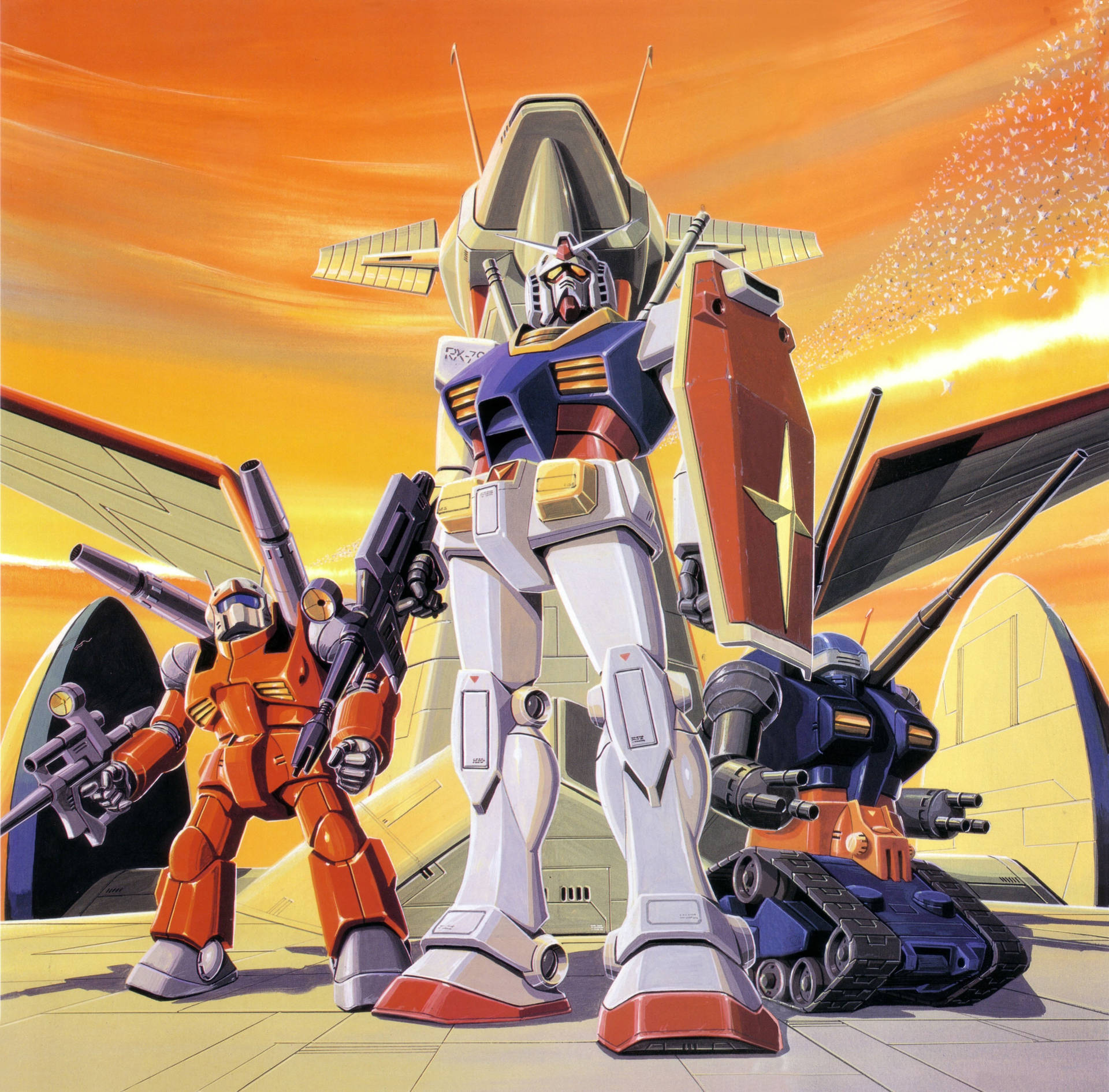 Heroic Alliance - Mobile Suit Gundam en Sy Span — Gundam GIF Muurpapier
