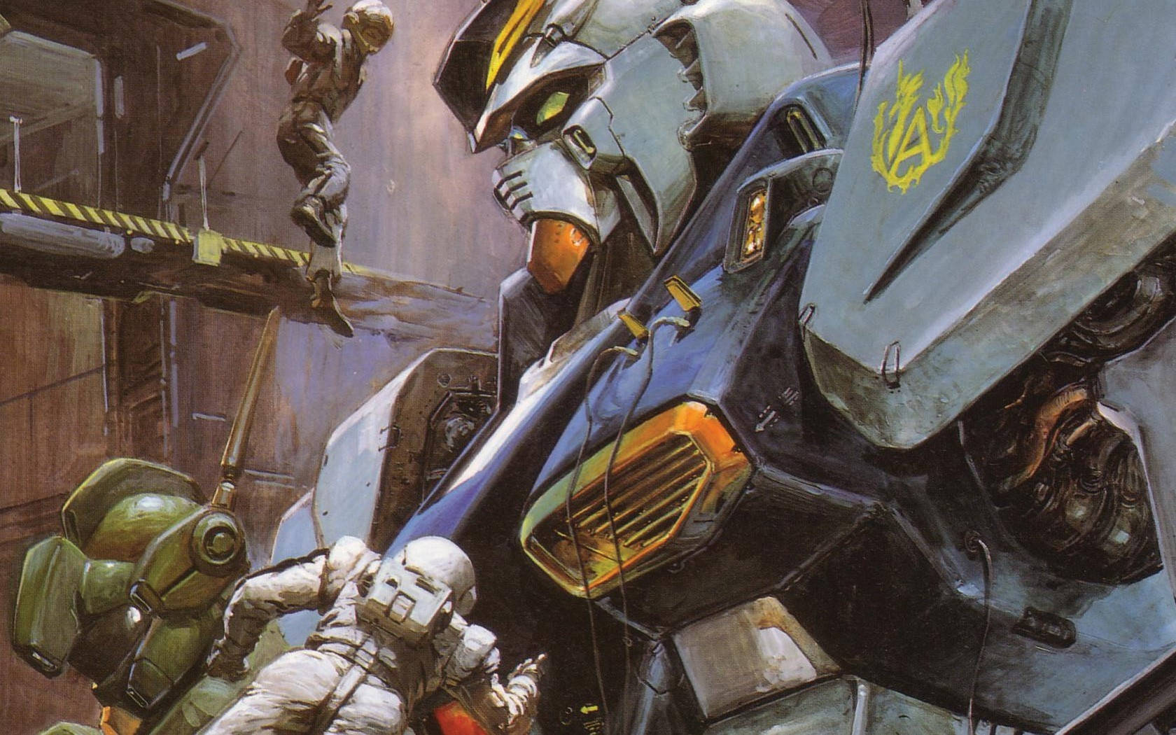Herstel van 'n Mobile Suit Gundam Muurpapier