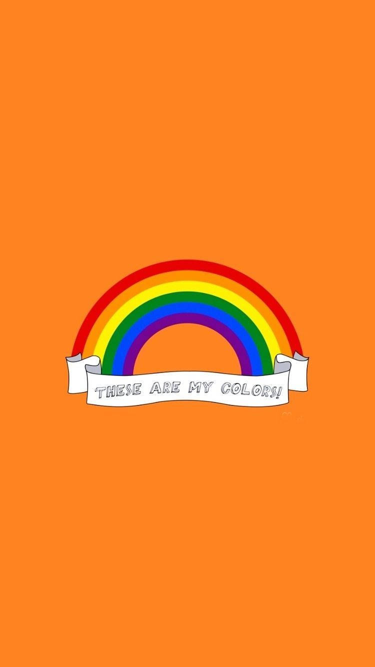 Hierdie Is My Kleure Estetiese LGBT Muurpapier