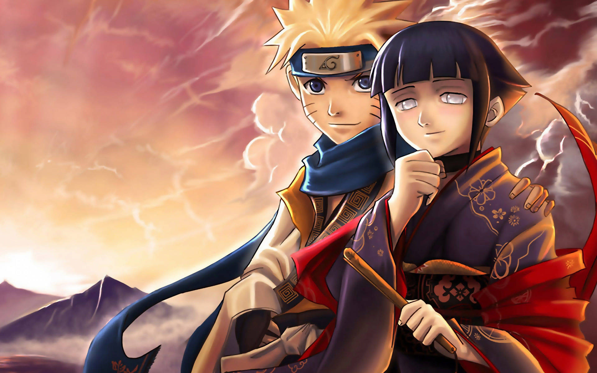 Hinata en Naruto 4K-agtergrond — Naruto 4K GIF Muurpapier
