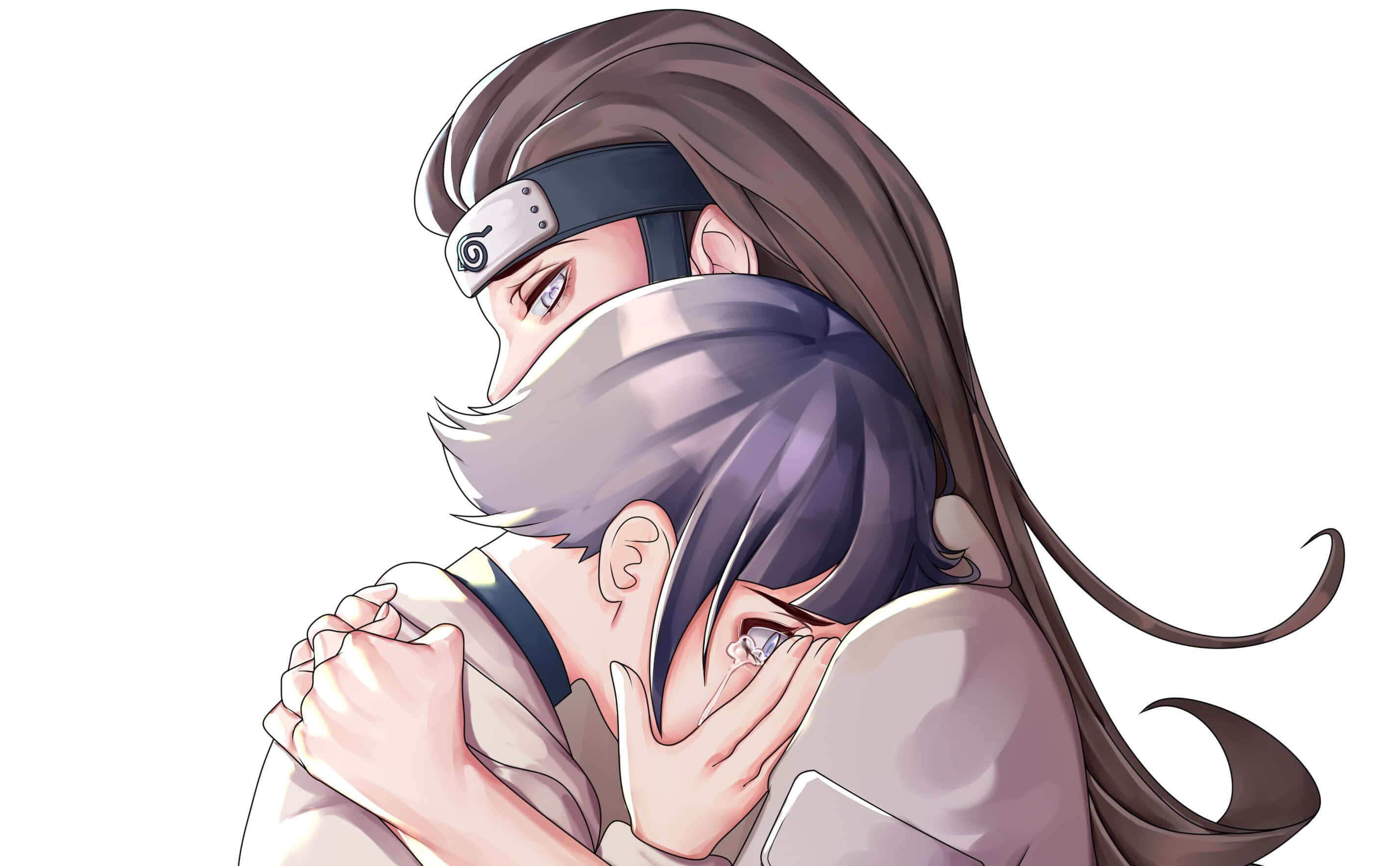 Hinata en Neji Hyuga Druk Muurpapier