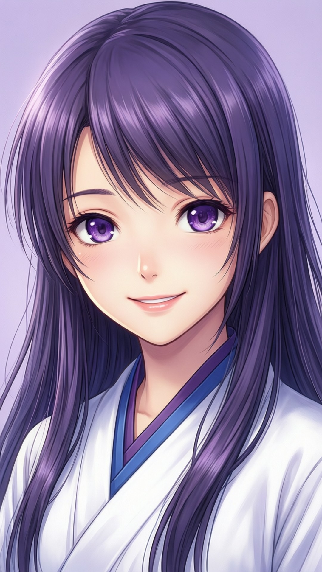 Hinata Sagte Glimlag Muurpapier