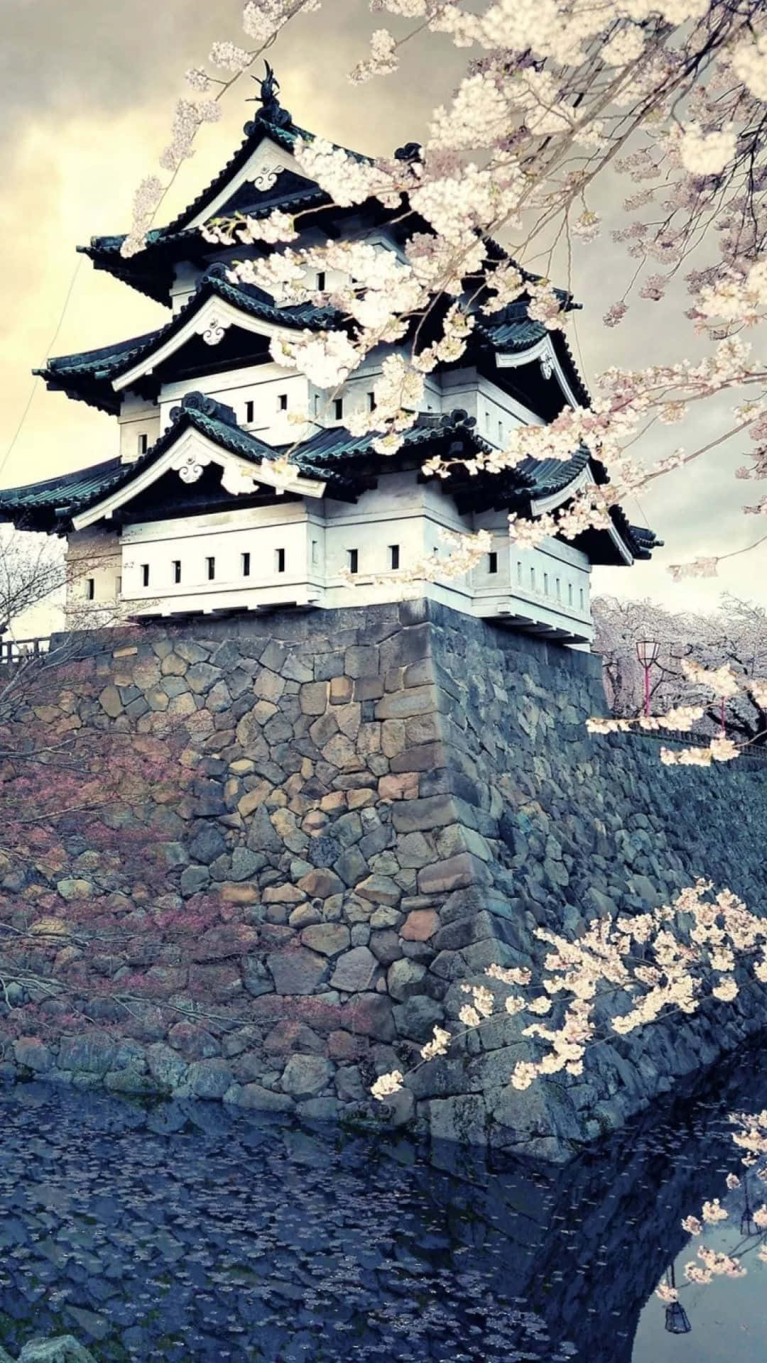 Hirosaki-kasteel Japannese iPhone Muurpapier