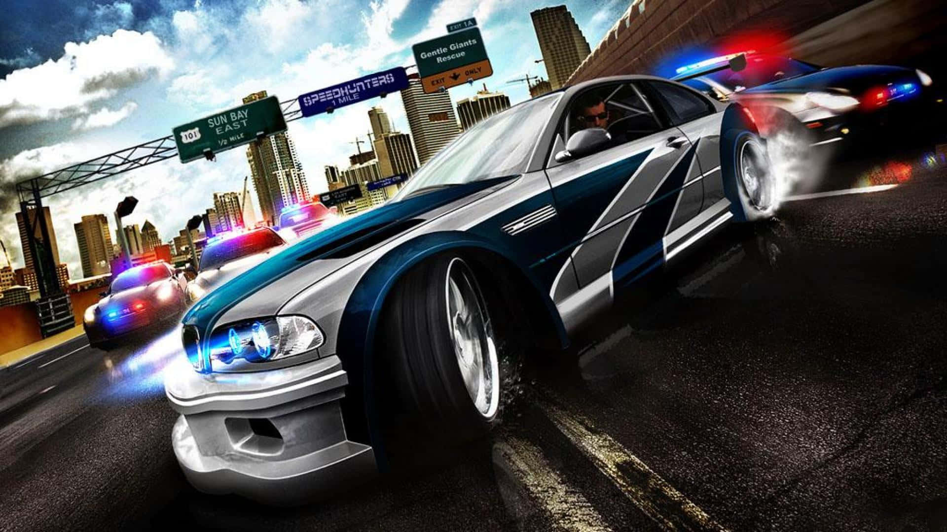 Hoë-oktaan Need for Speed-aksie Muurpapier