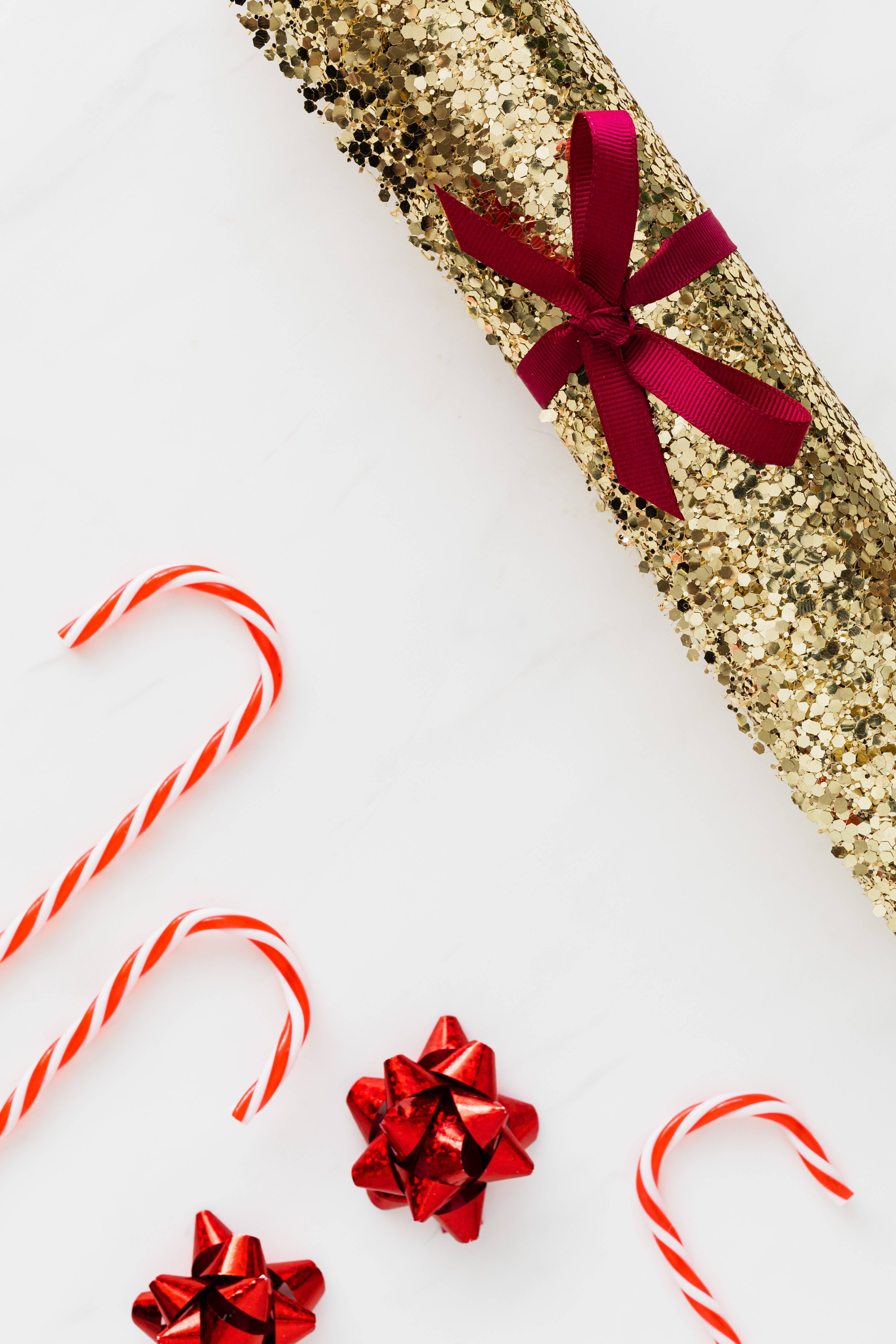 Hoë Resolusie Kersfees Glitter Papier Muurpapier