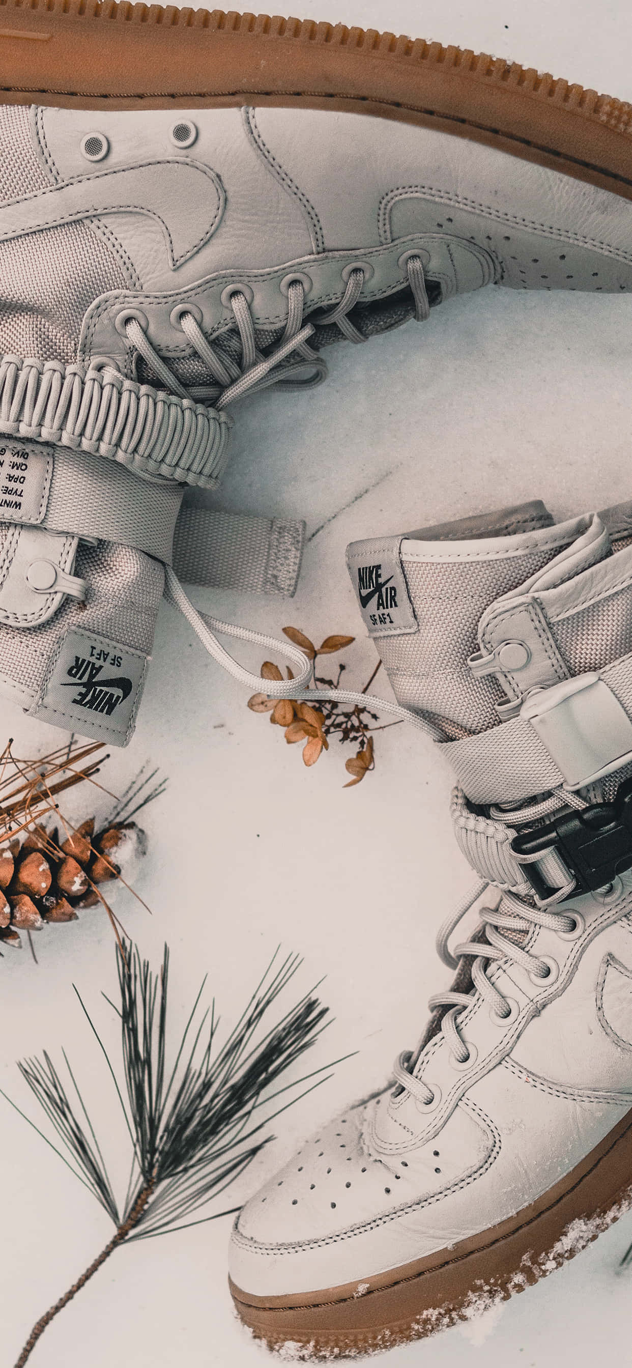 Hoë Sny Nike AF1 Esteties Muurpapier