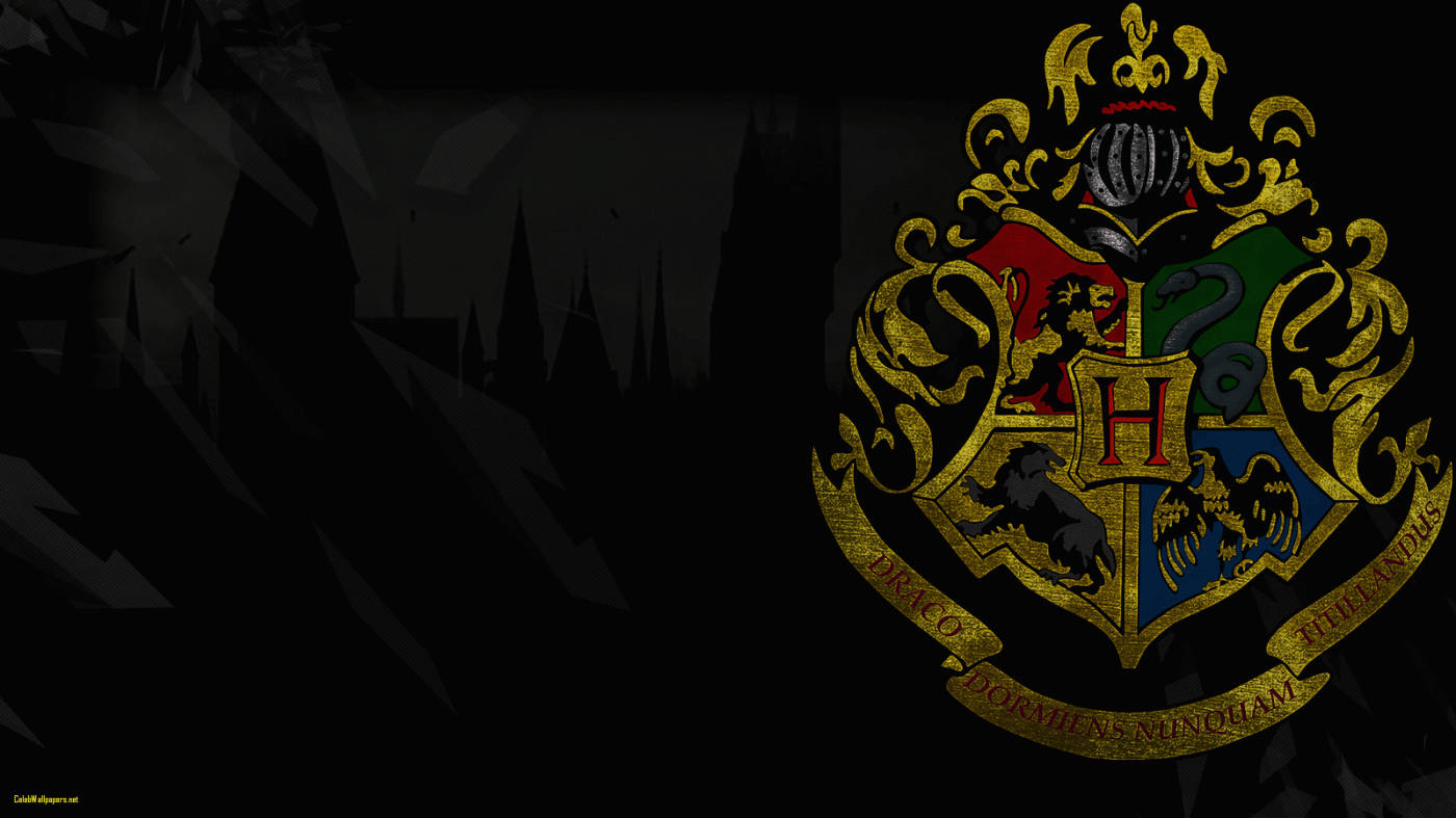 Hogwarts-huise met Kampus Silhoeet Harry Potter iPad Muurpapier