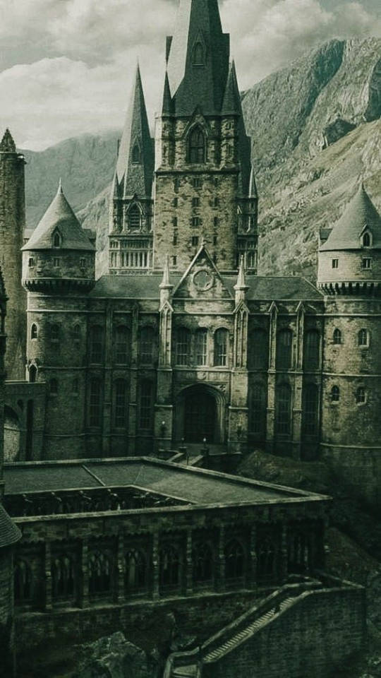 Hogwarts Prominente Torings HP Estetika Muurpapier