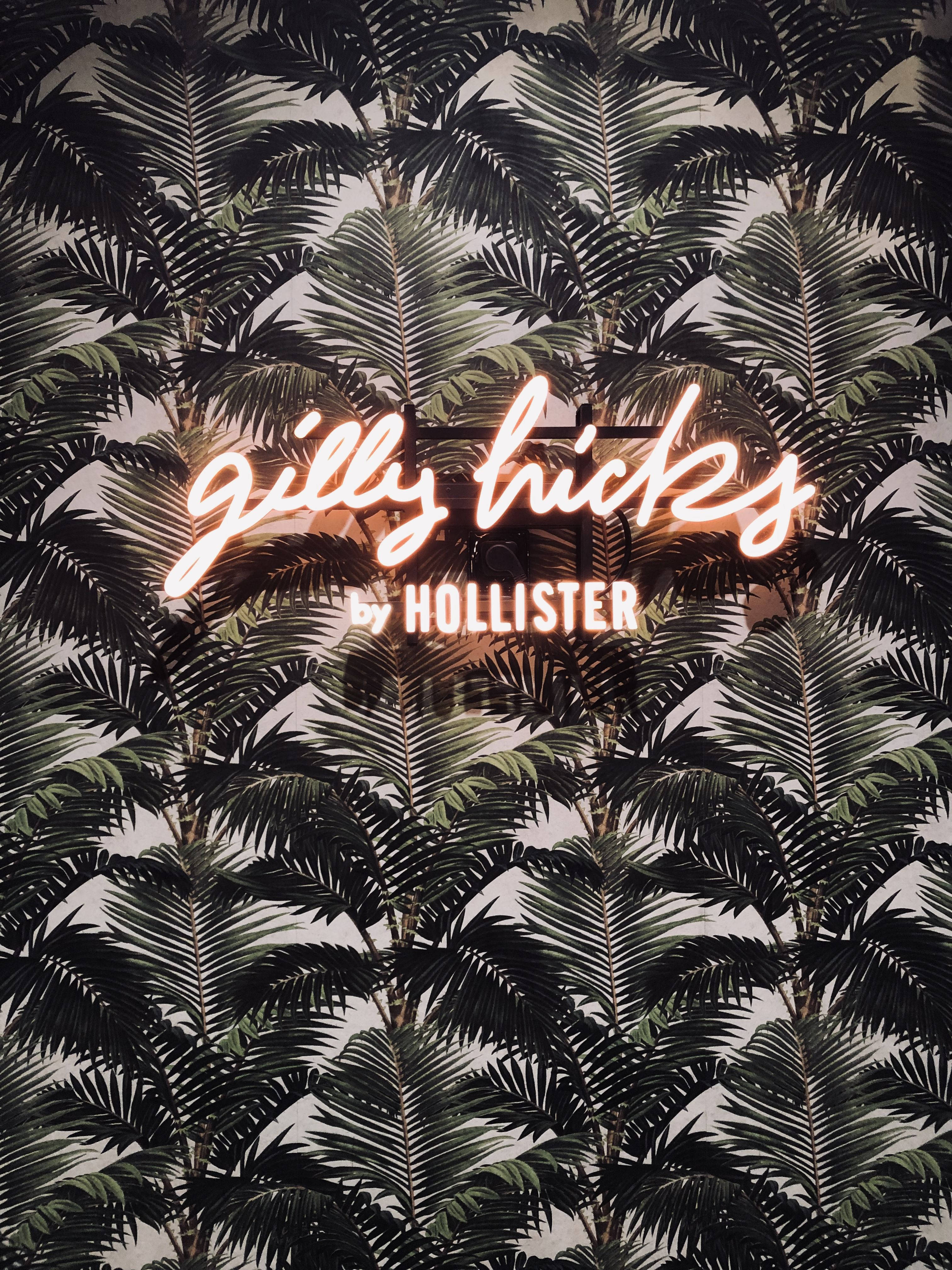 Hollister Palmboomblare Muurpapier