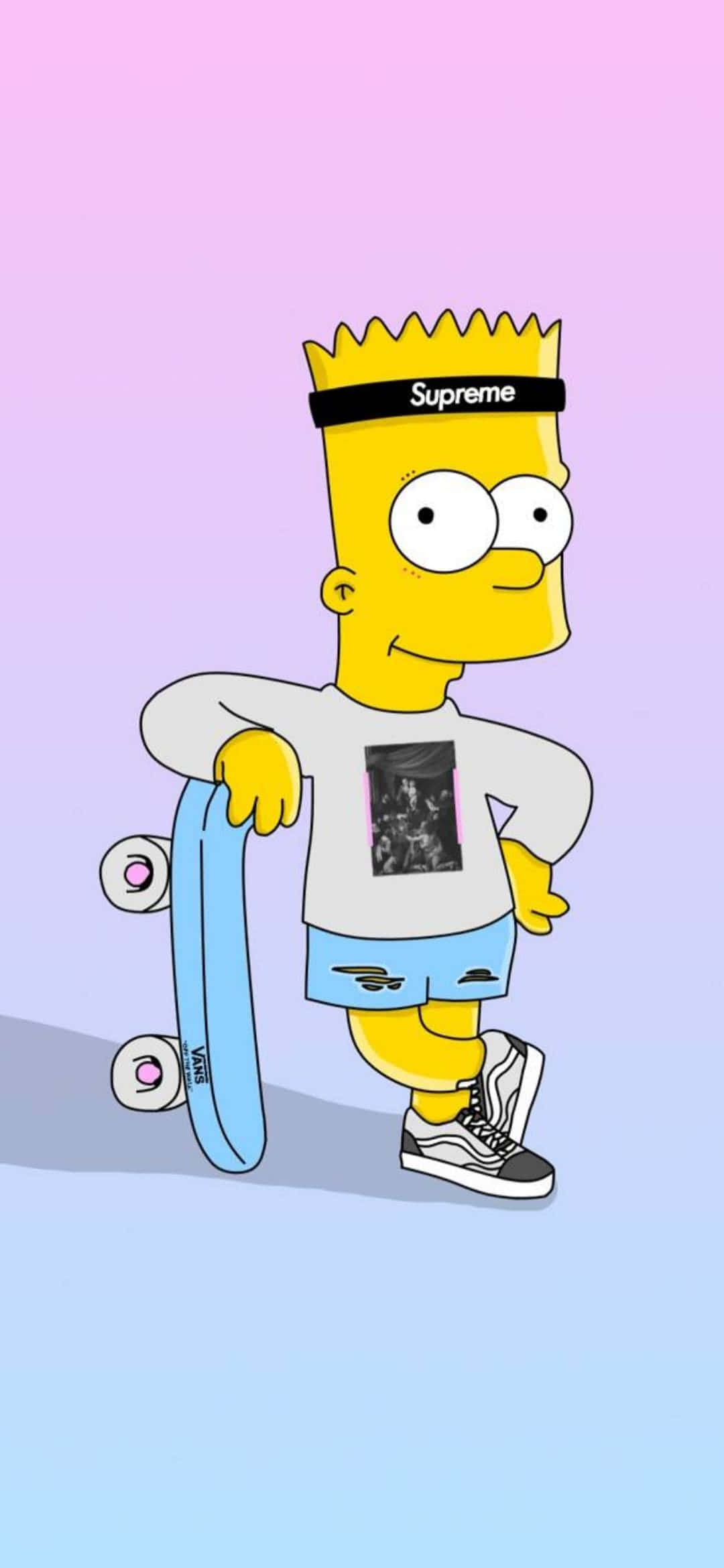Homer Simpson drup van oliebolglans Muurpapier