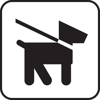 Hond aan Lyn Teken Ikoon Muurpapier