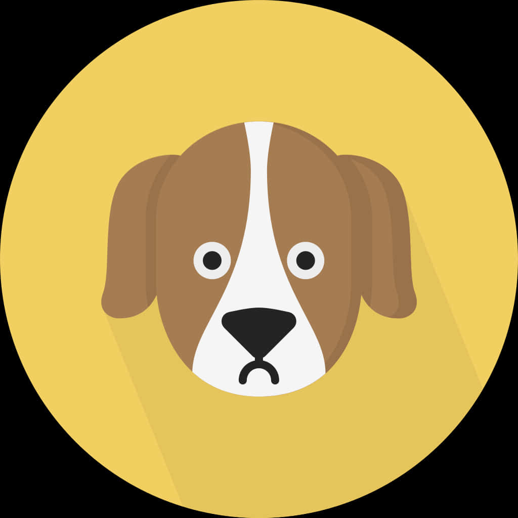 Hond Gesig Ikoon Strokiesprent Muurpapier