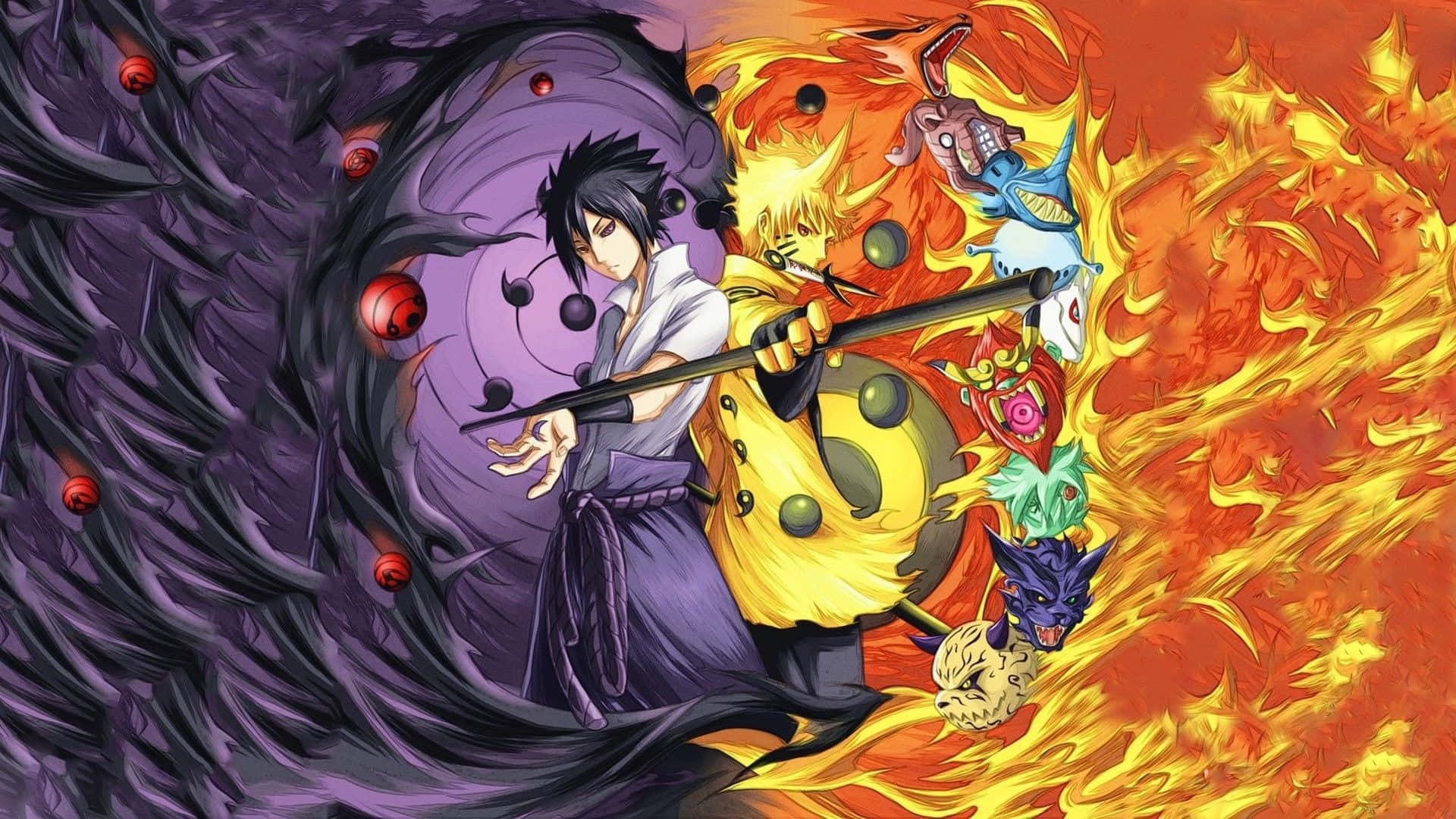 Hoofkarakters van die PS4 Naruto-videospeletjie Muurpapier