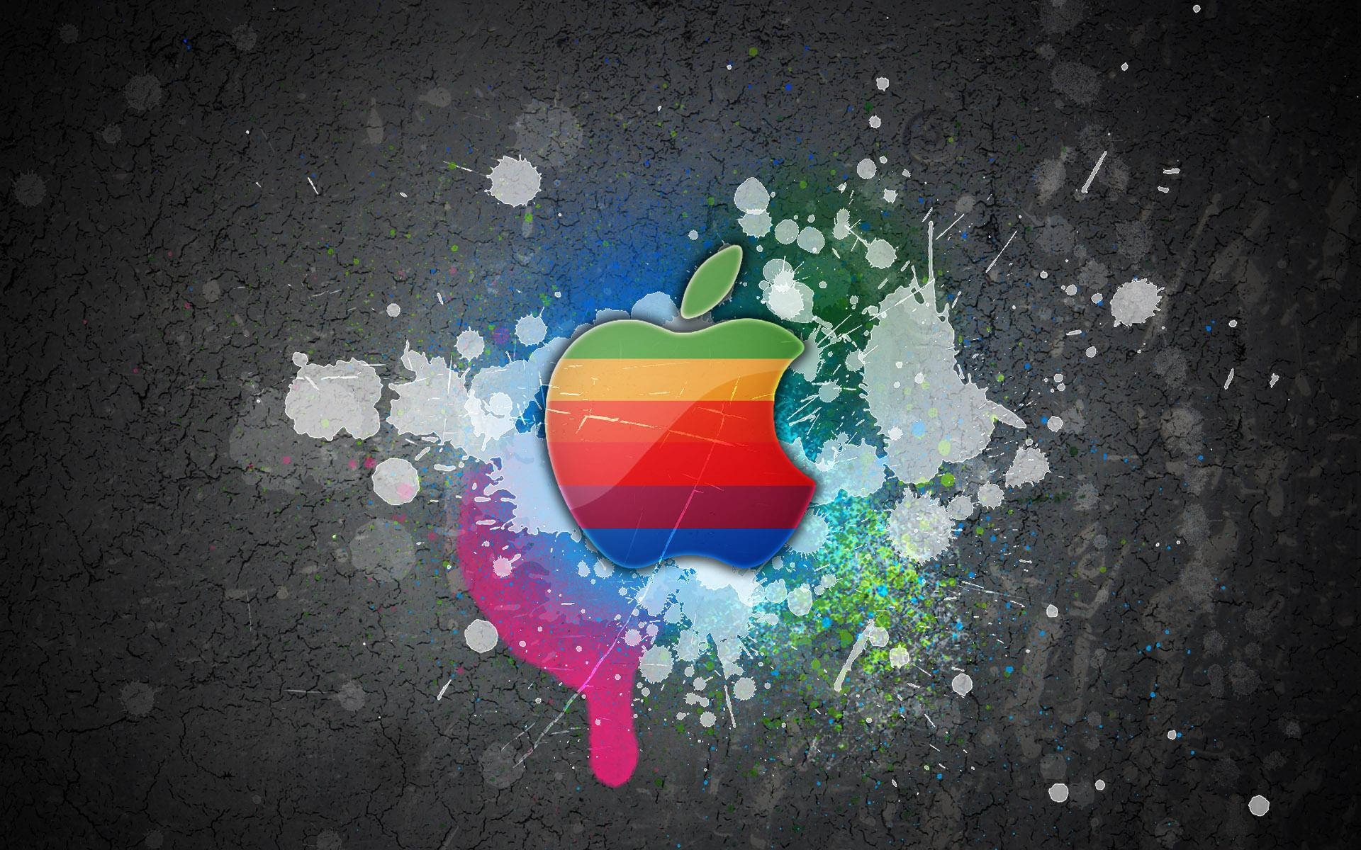 Hou dit koel met die Apple MacBook-logo Muurpapier