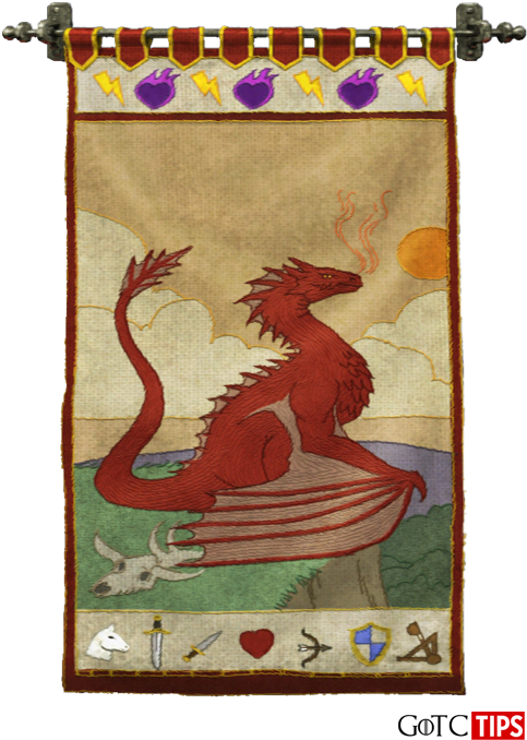 House Targaryen Banier Gameof Thrones Muurpapier
