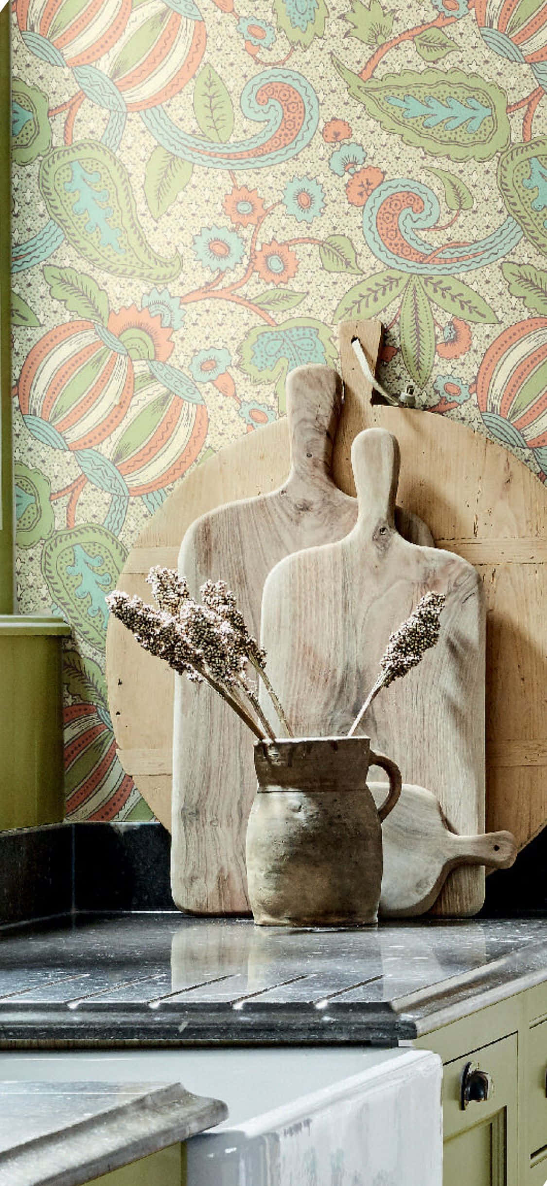 Hout Snyplank iPhone X Kombu Agtergrond Muurpapier