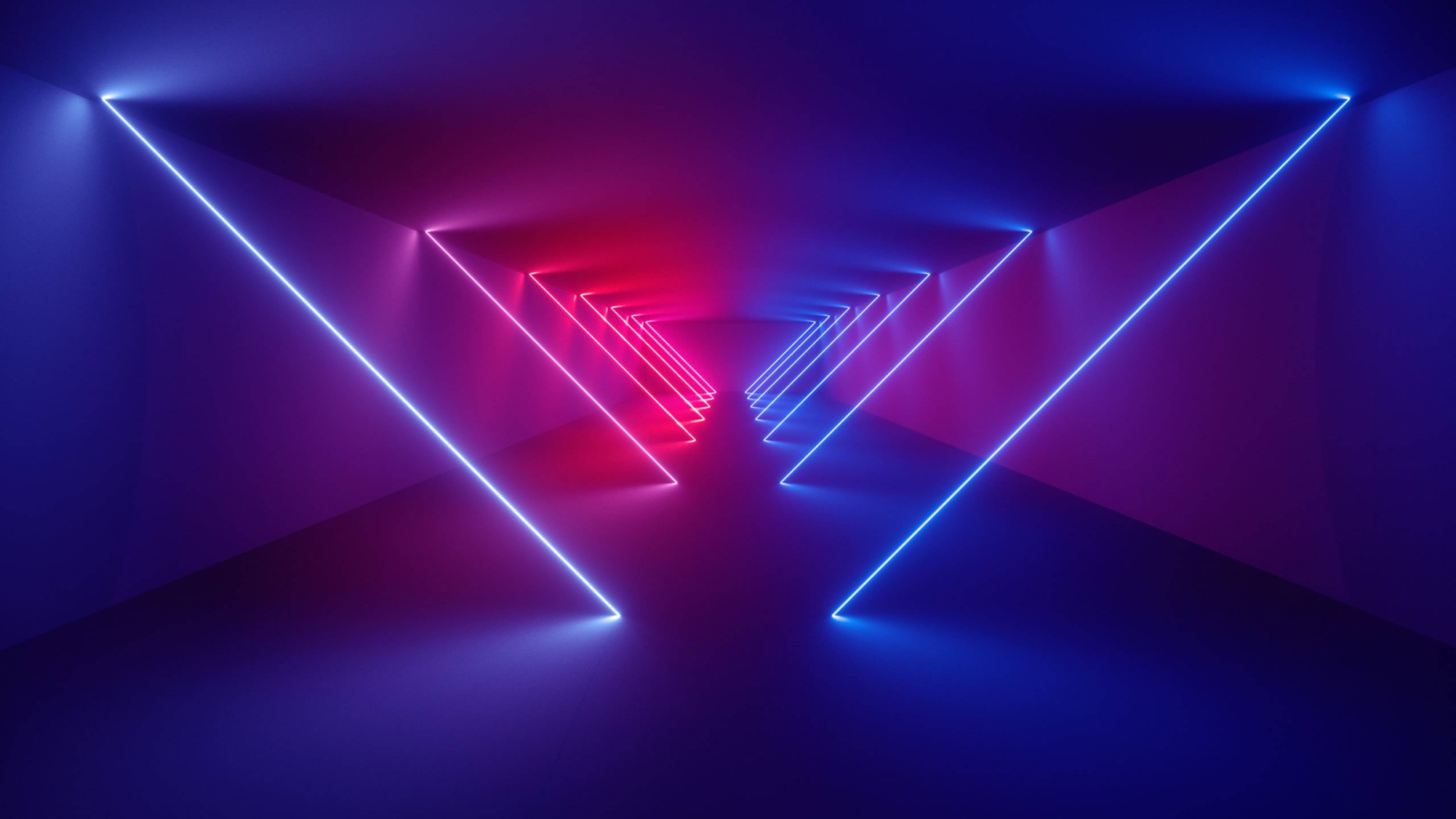 Huawei Abstract Neon Ligte Muurpapier