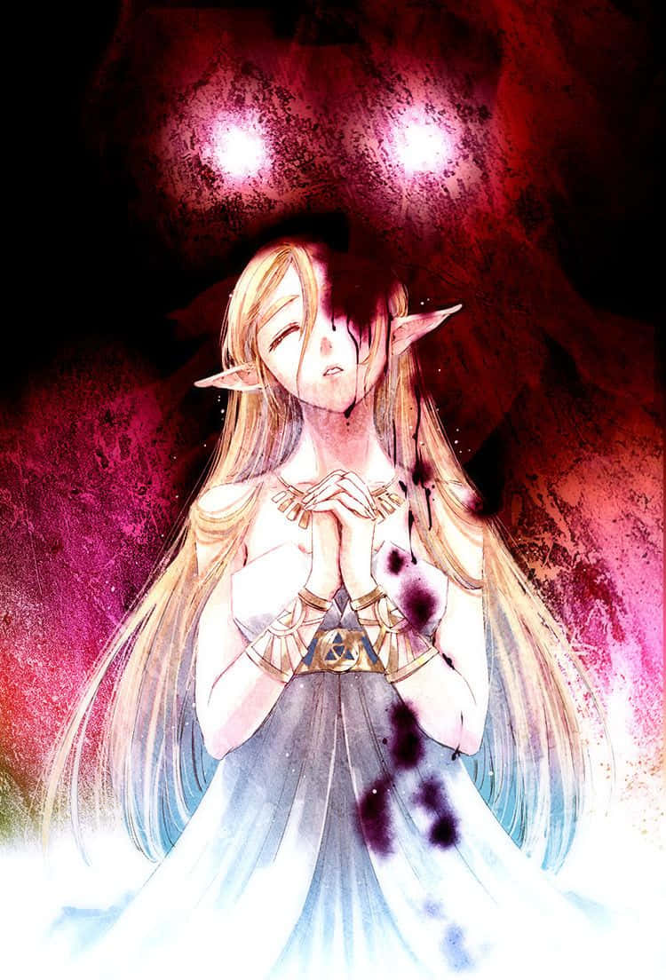 Huilende Prinses Zelda Botw Muurpapier