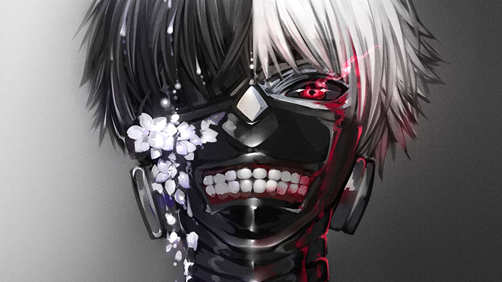 Huilende Split Kaneki PFP Muurpapier