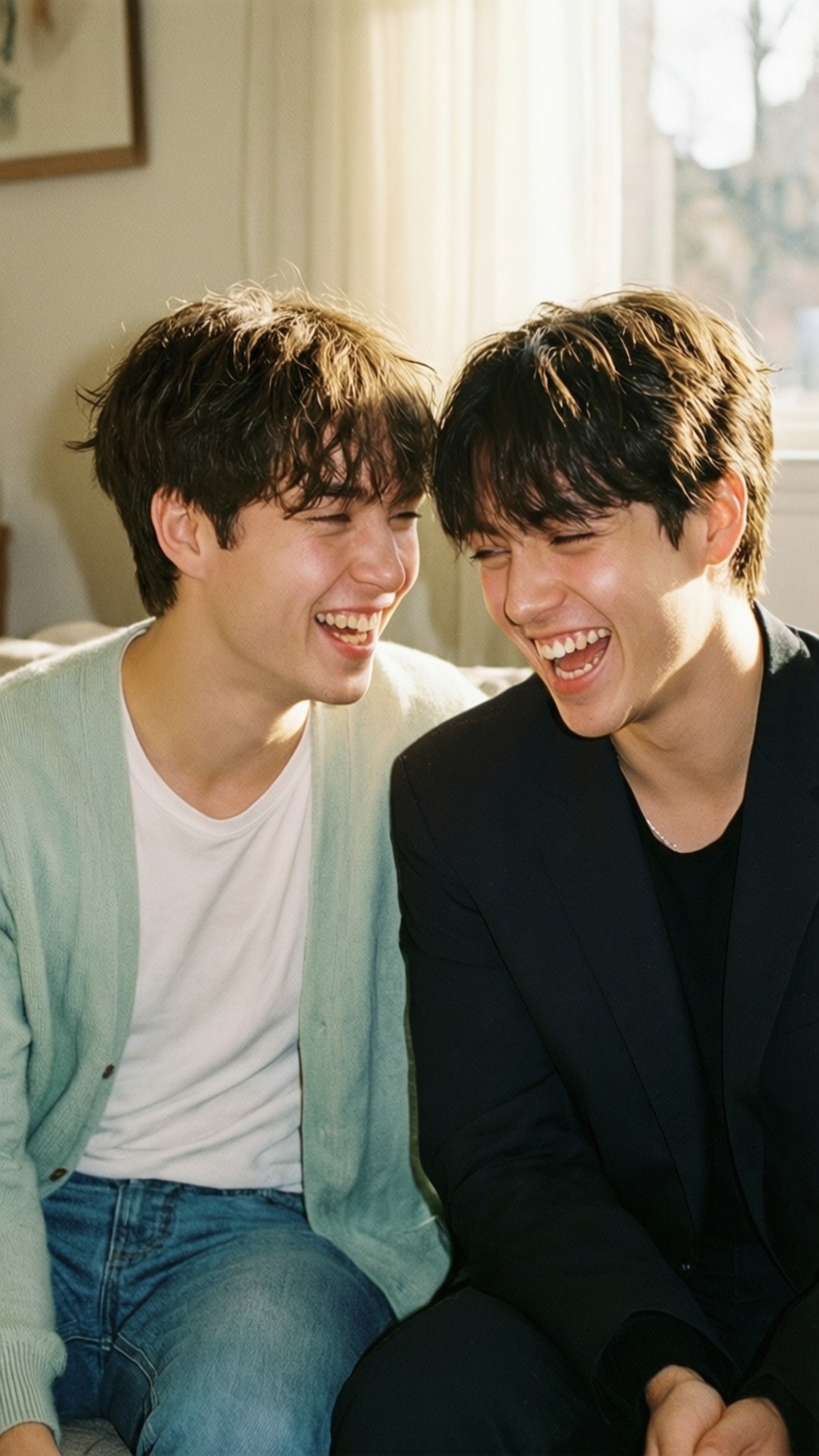 Hyunjin en Felix Duo Muurpapier