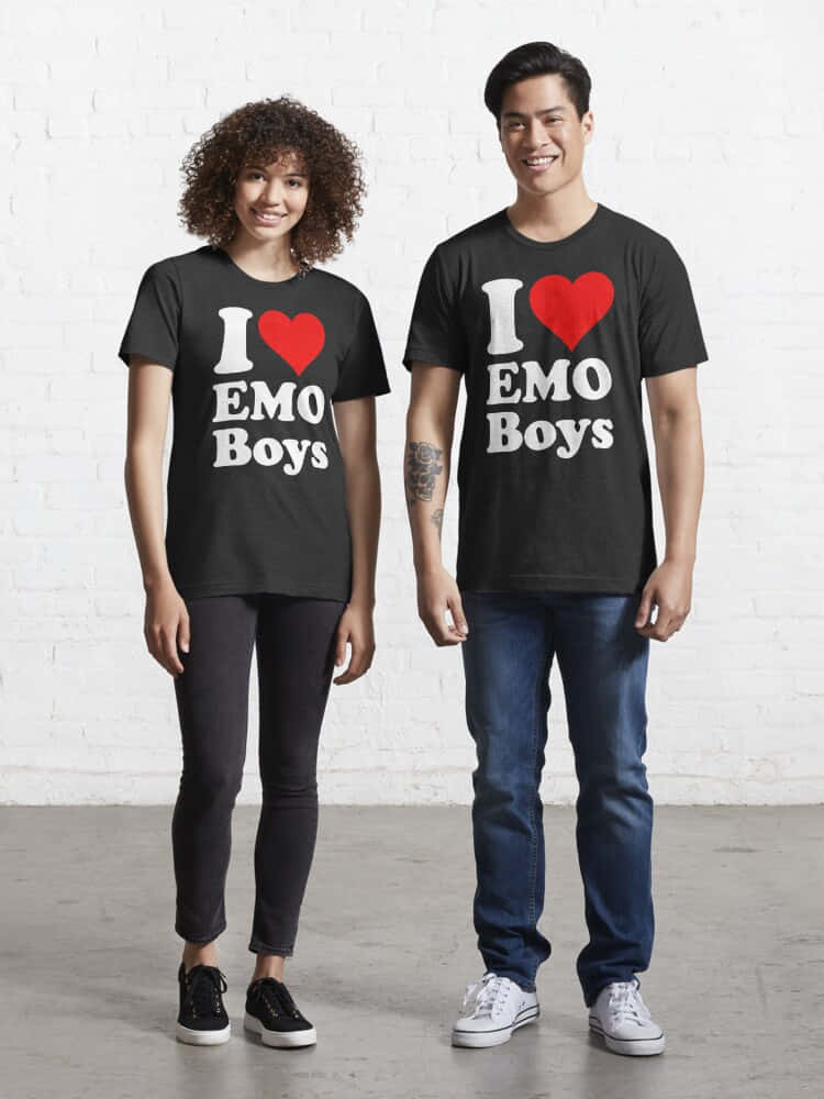 i love emo boys t-hemp Muurpapier