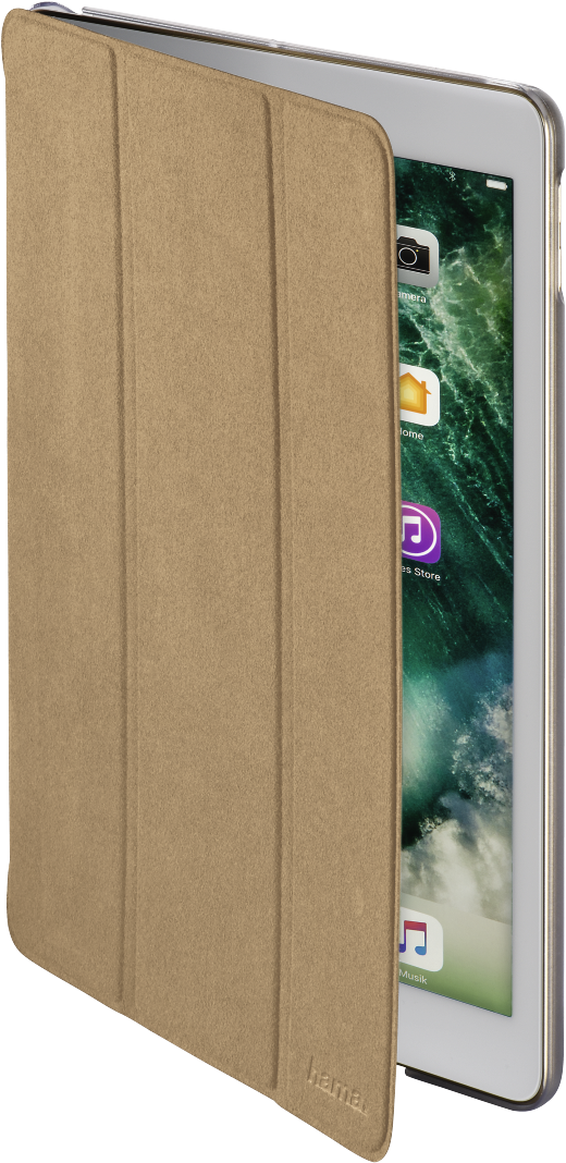 i Pad Pro met Bruin Slim Omhulsel Muurpapier