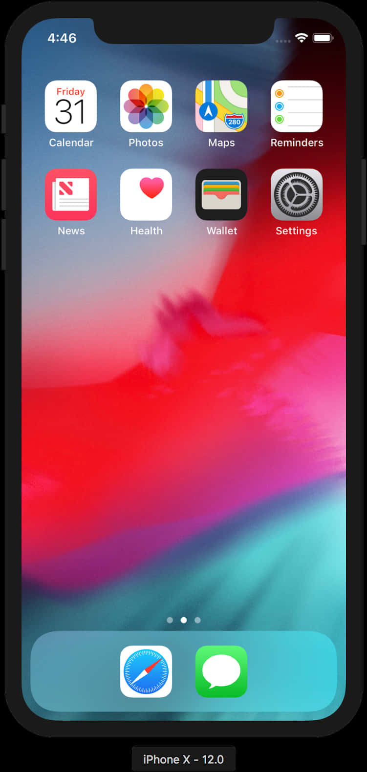 i Phone X Tuis Skerm Vertooning Muurpapier