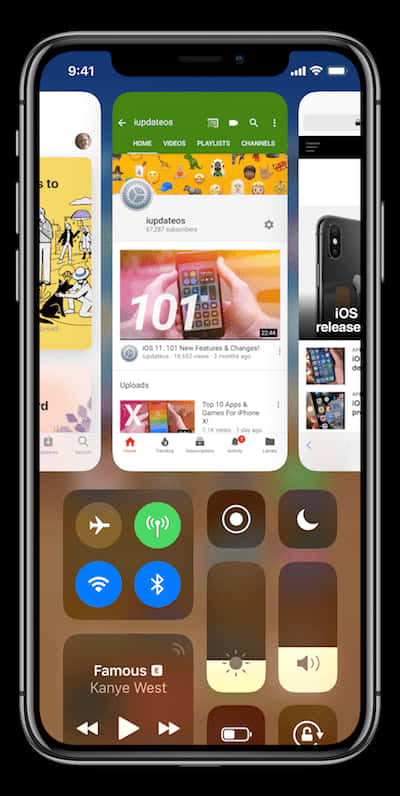 i Phone12 wat die You Tube-program vertoon Muurpapier
